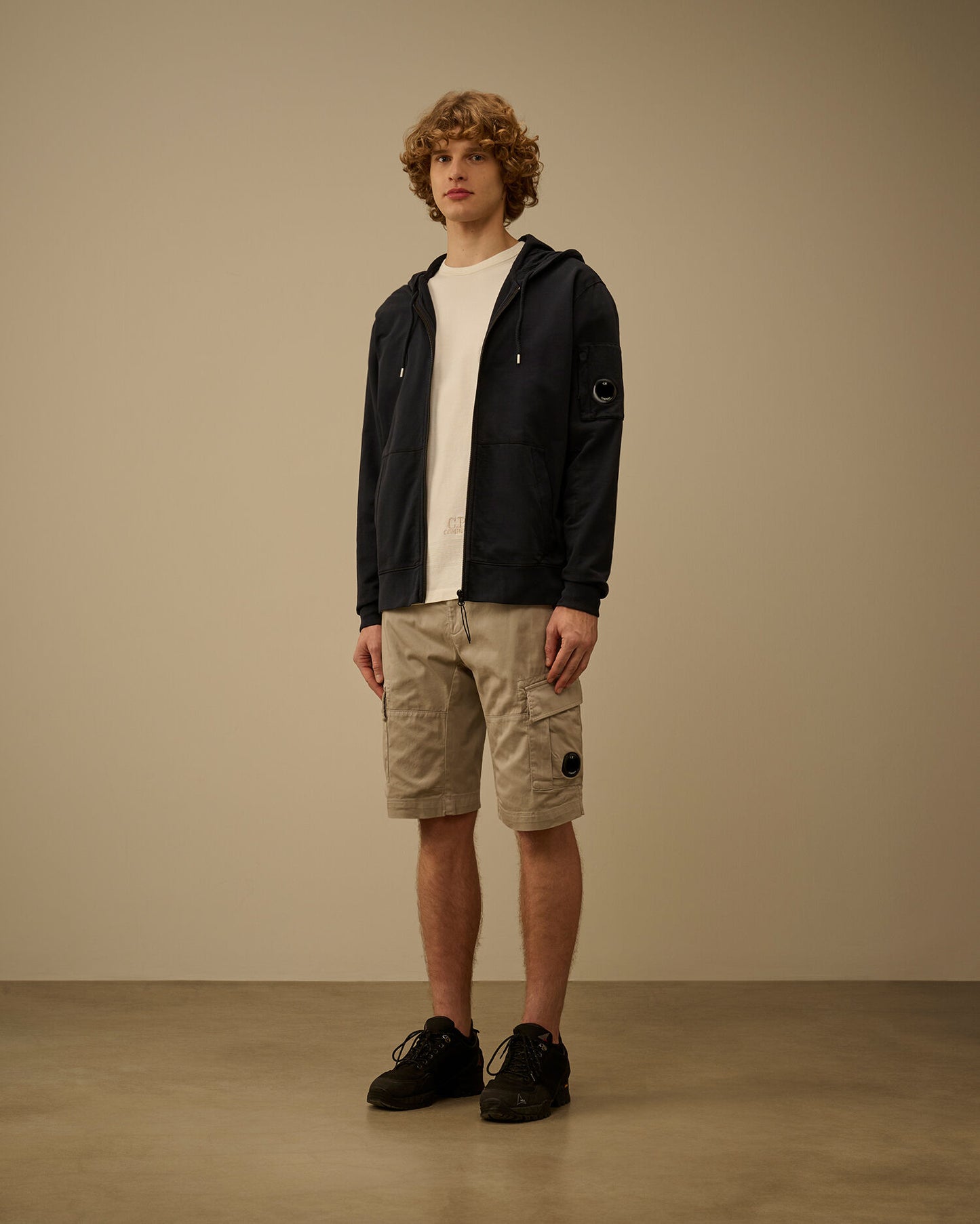 Stretch Sateen Cargo Lens Shorts, DOVE - GREY