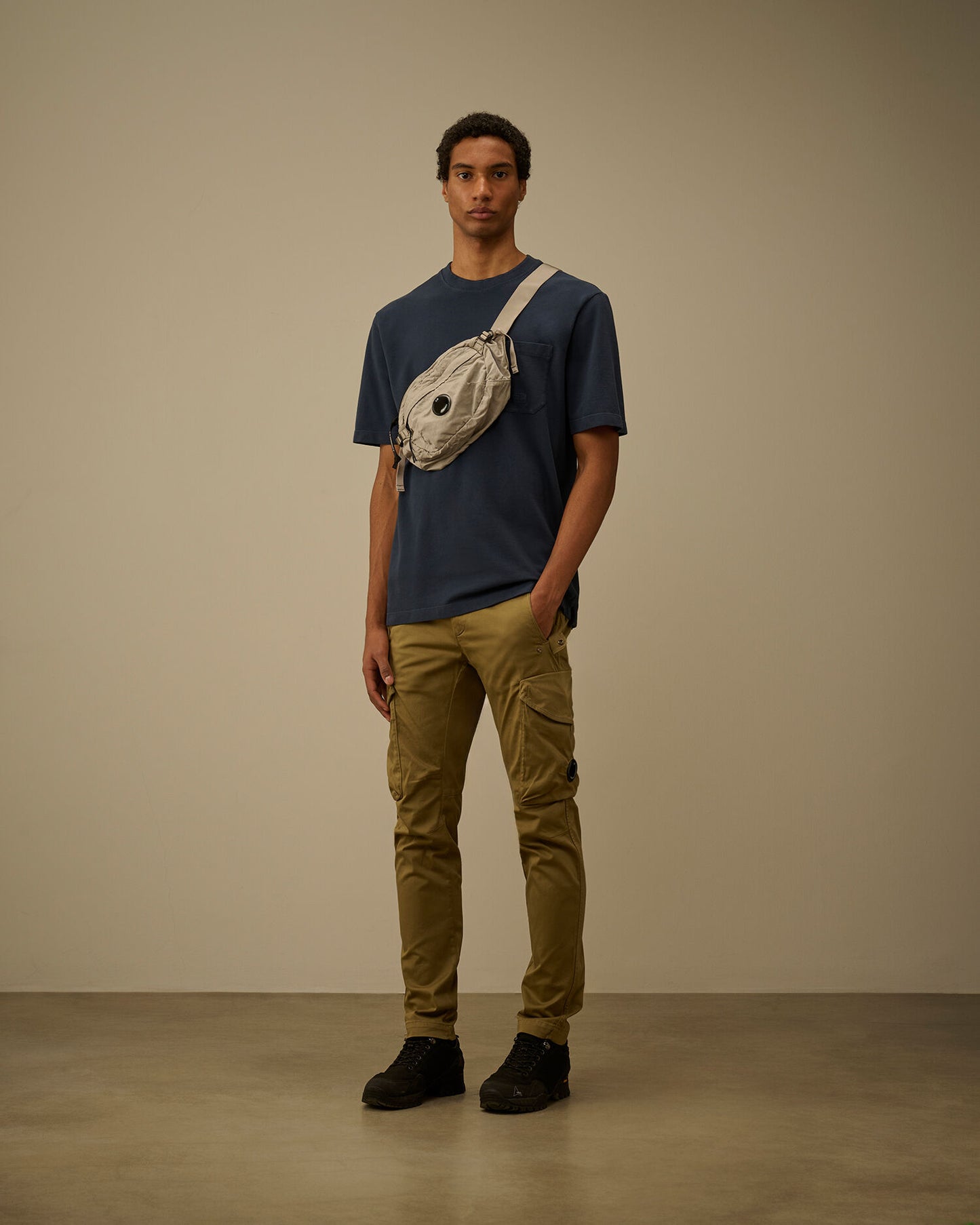 24/1 Piquet Pigment Dyed Short Sleeve T-Shirt, MIDNIGHT NAVY - BLUE