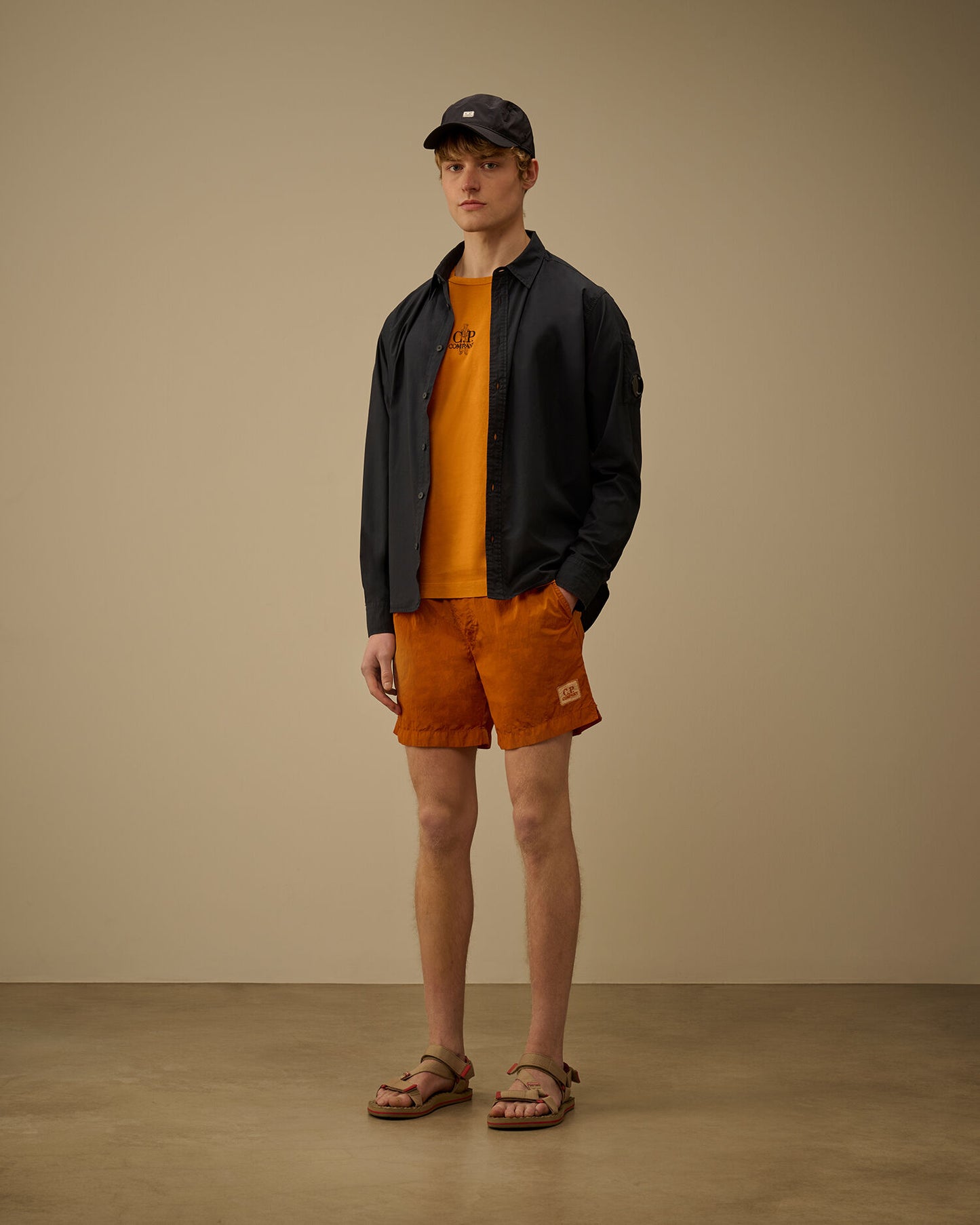 1020 Jersey Short Sleeve Embroidery T-Shirt, DESERT SUN - ORANGE