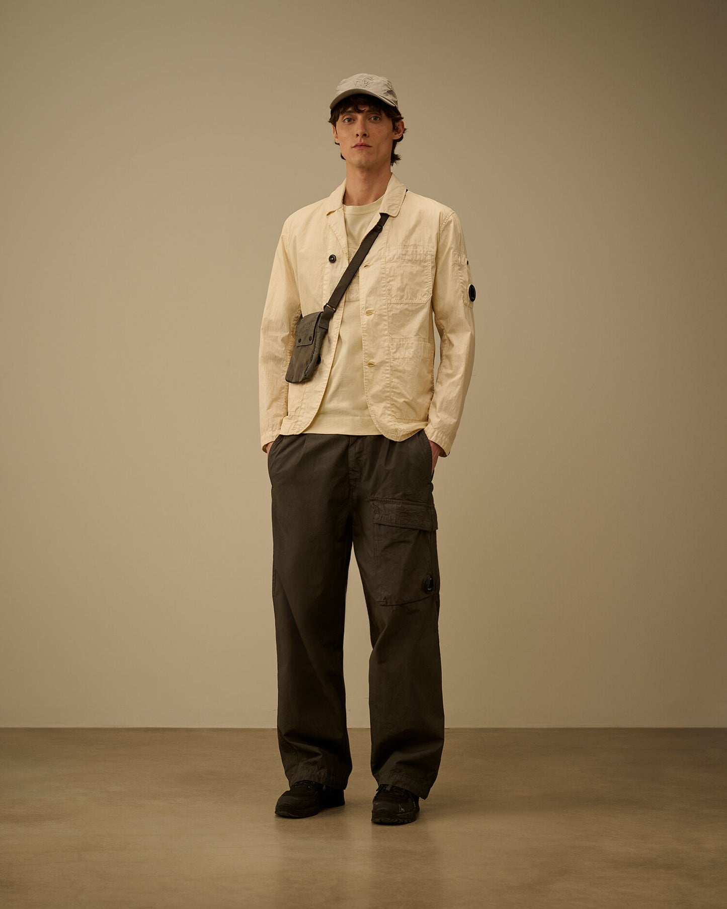 20/1 Jersey Short Sleeve Boxy Logo T-Shirt, FROZEN DEW - WHITE