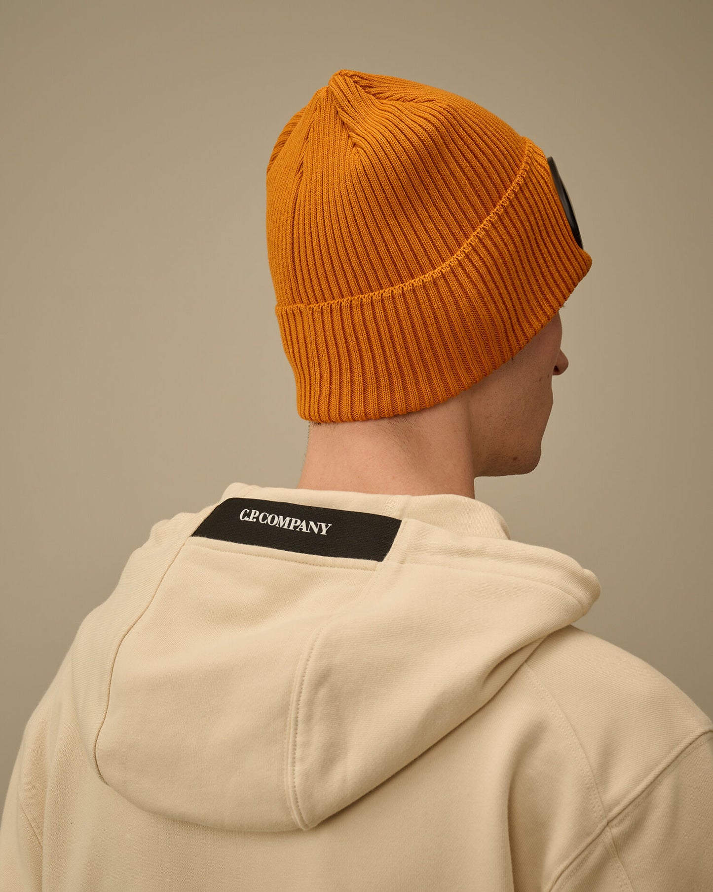 Cotton Goggle Beanie, DESERT SUN - ORANGE