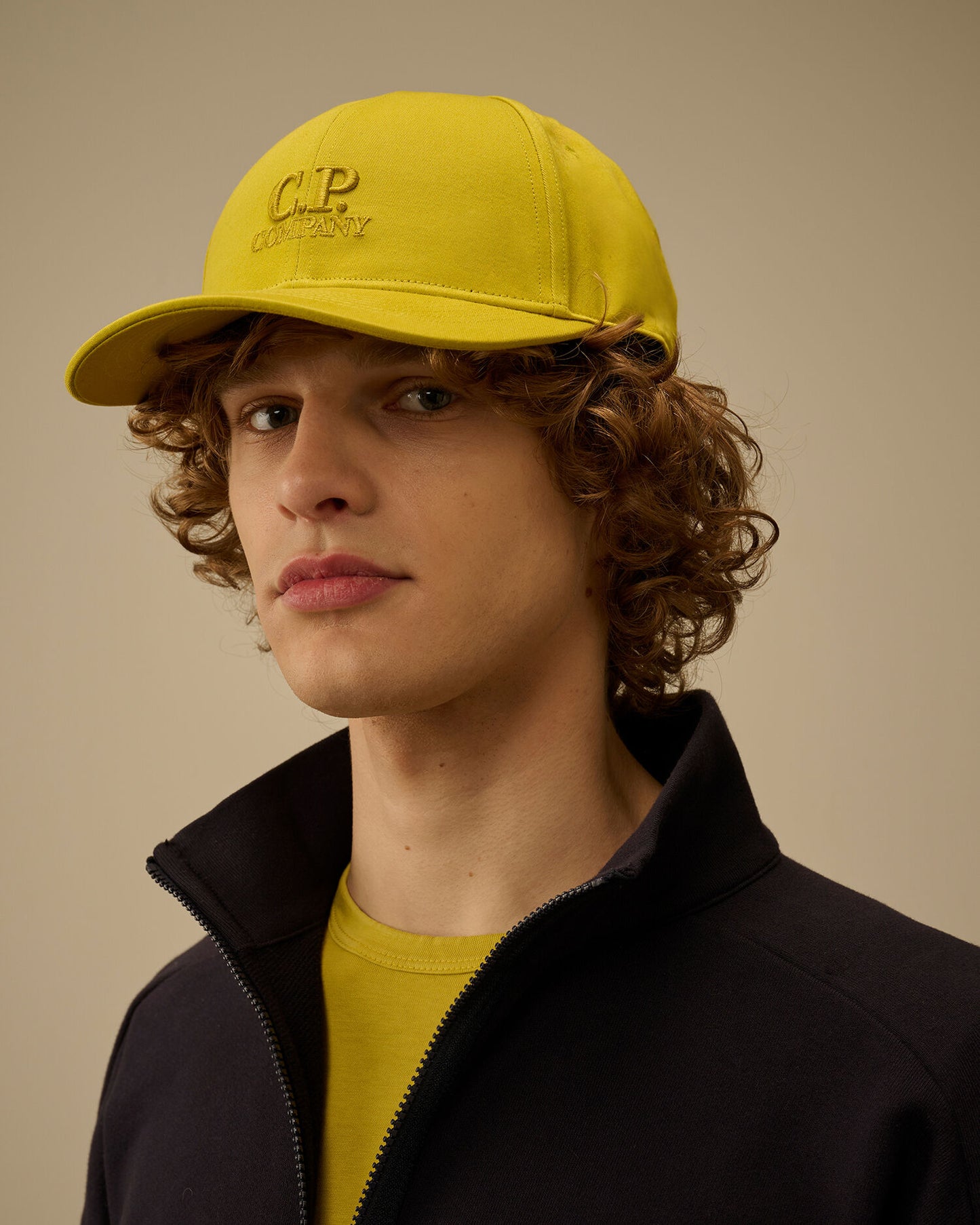 Gabardine Logo Cap, ANTIQUE MOSS -YELLOW