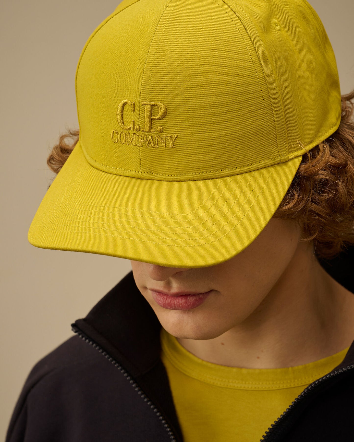 Gabardine Logo Cap, ANTIQUE MOSS -YELLOW