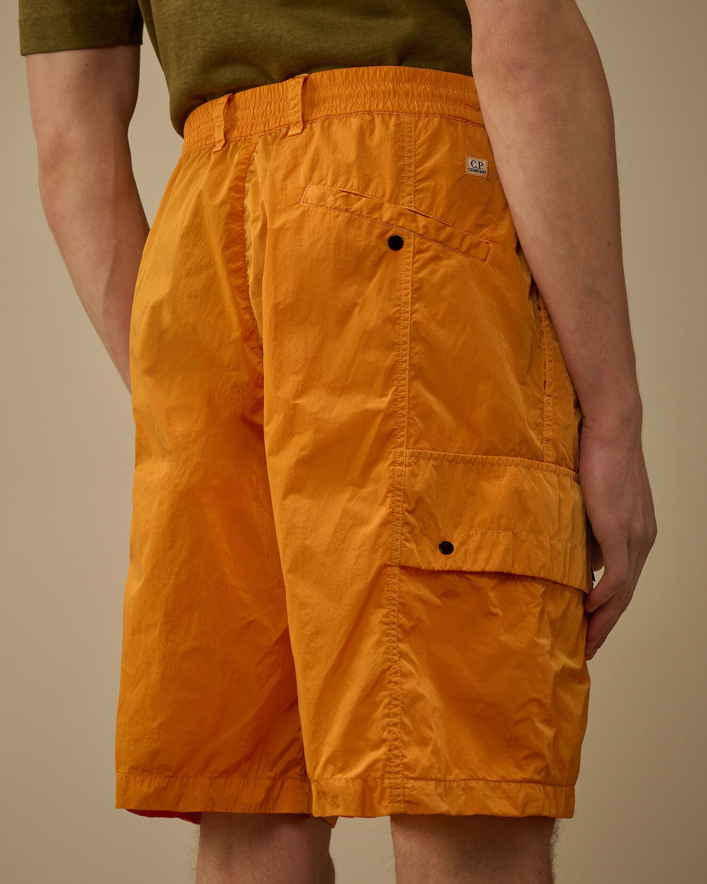Chrome-R Lens Boxy Cargo Shorts, DESERT SUN - ORANGE