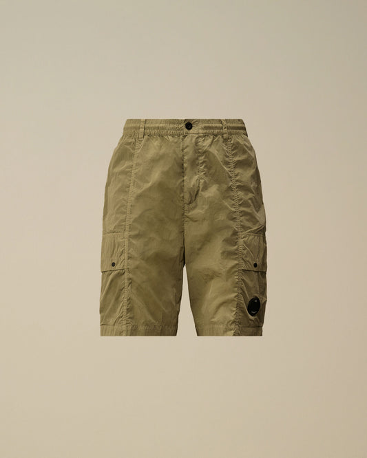Chrome-R Lens Boxy Cargo Shorts, MOSS GRAY - GREEN