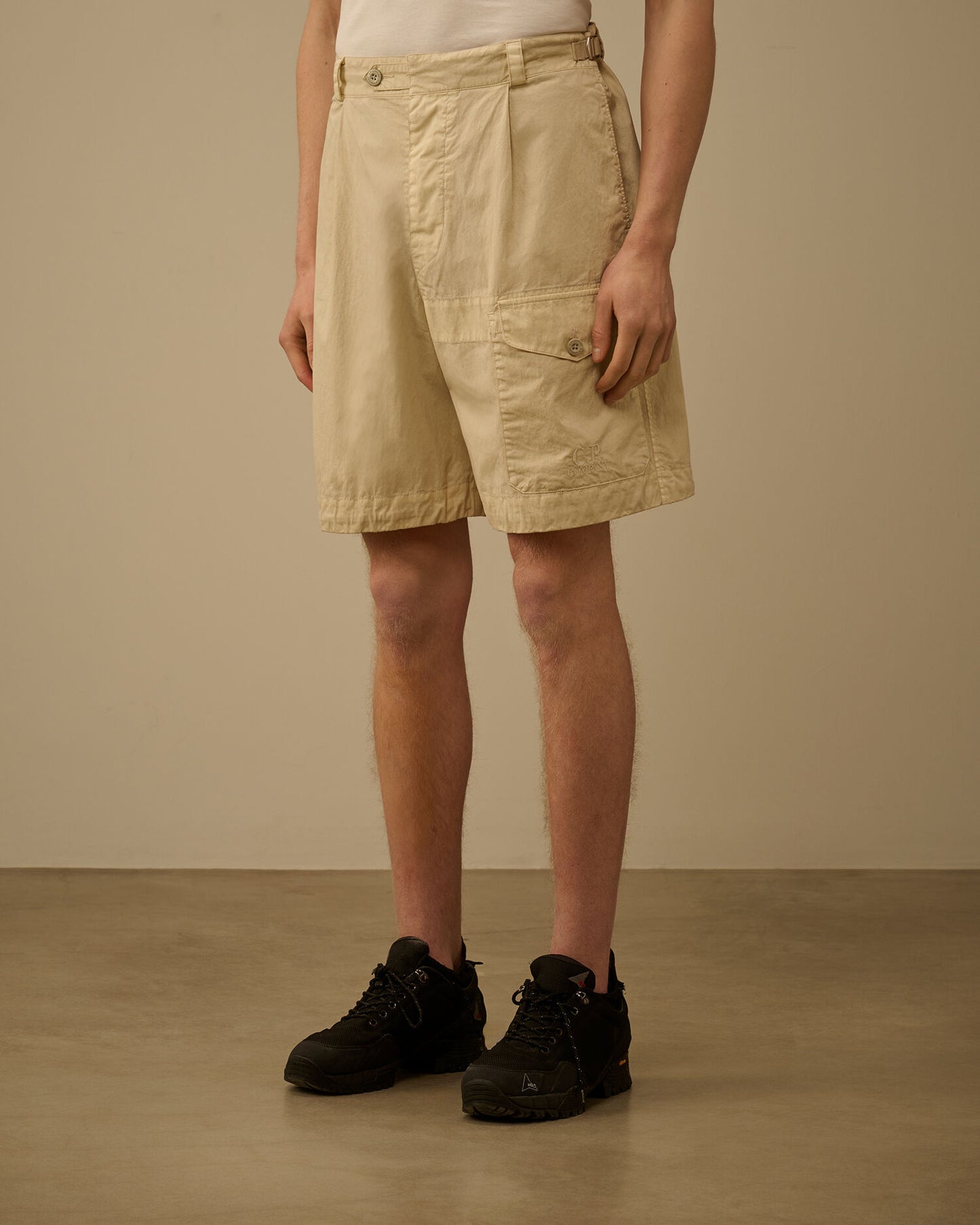 50 Fili Wax Cargo Shorts, FROZEN DEW - WHITE