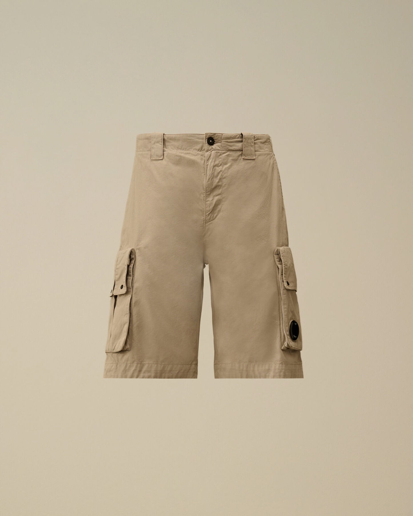 Cotton Gabardine Lens Cargo Shorts, DOVE - GREY