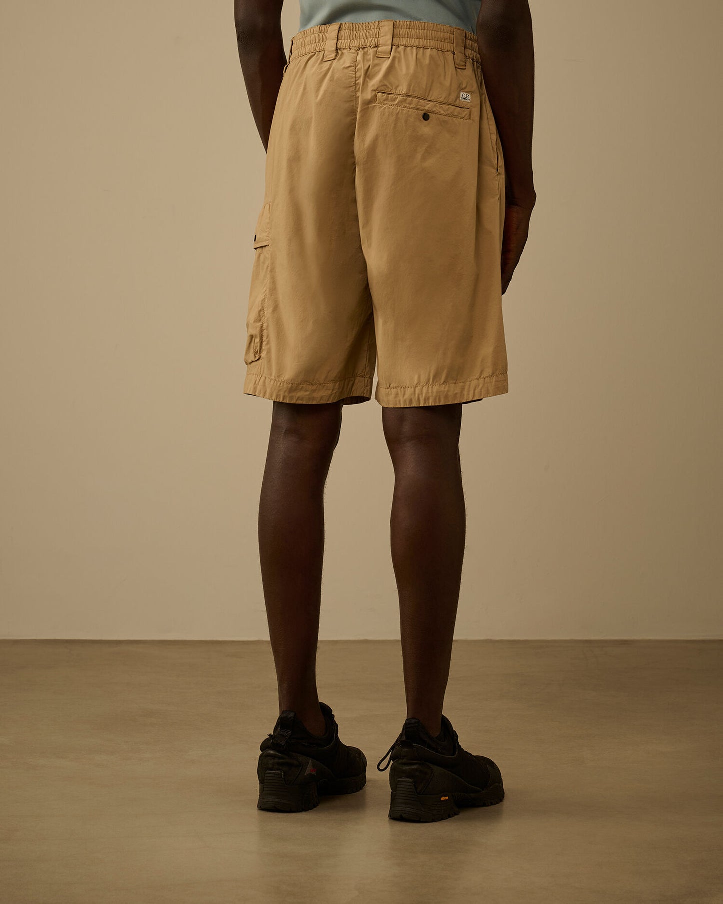 50 Fili Stretch Loose Lens Cargo Shorts, ANPHORA - BEIGE