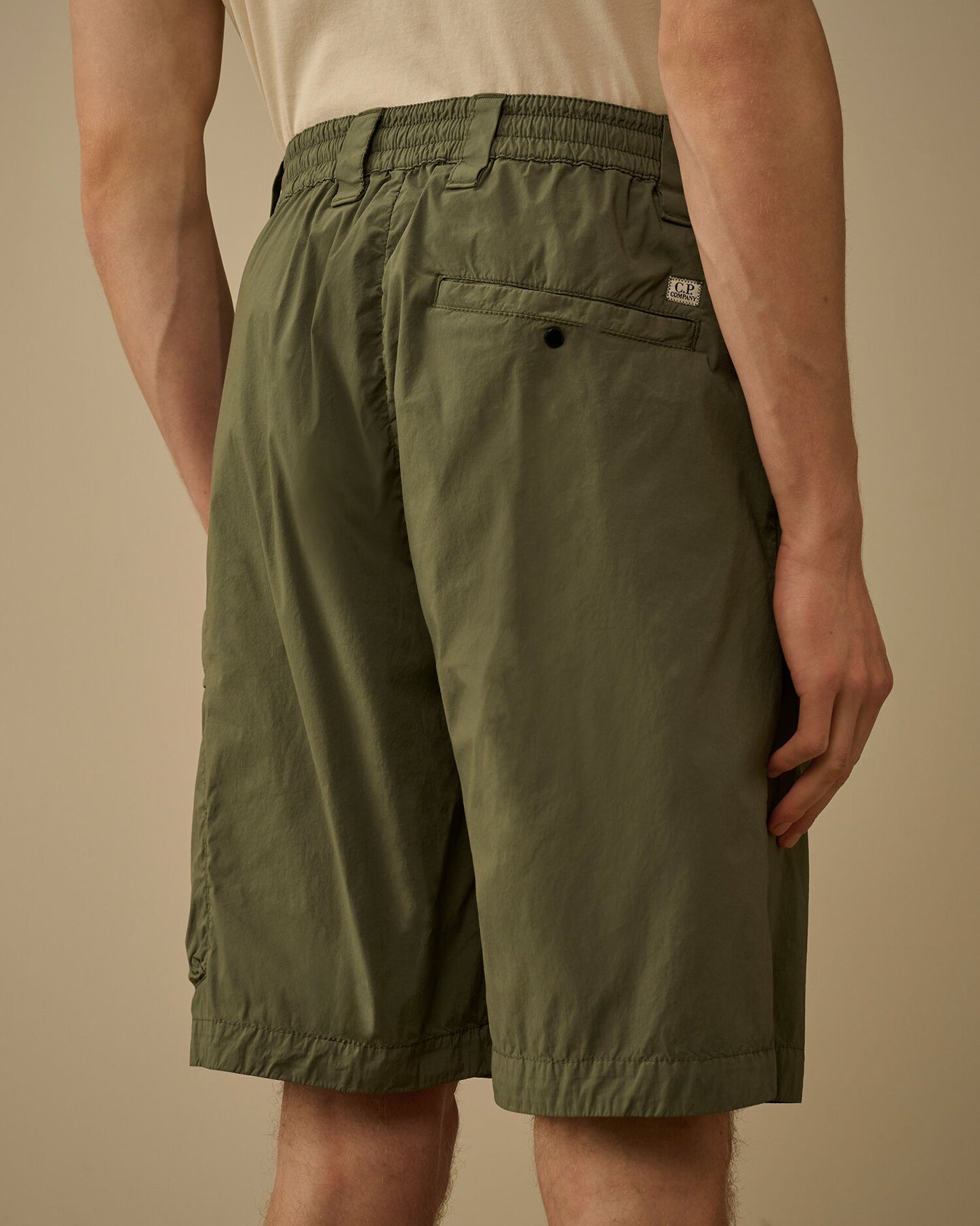 50 Fili Stretch Loose Lens Cargo Shorts, LAUREL WREATH - GREEN