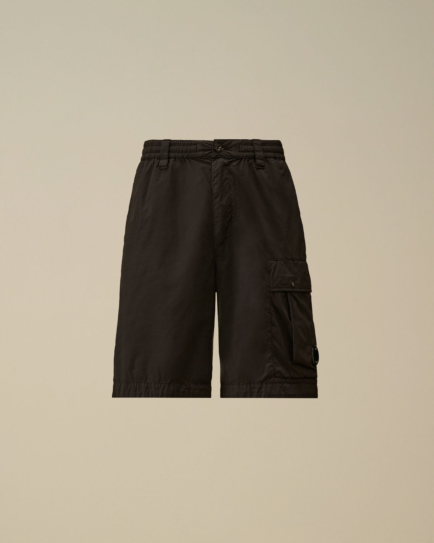 50 Fili Stretch Loose Lens Cargo Shorts, BLACK