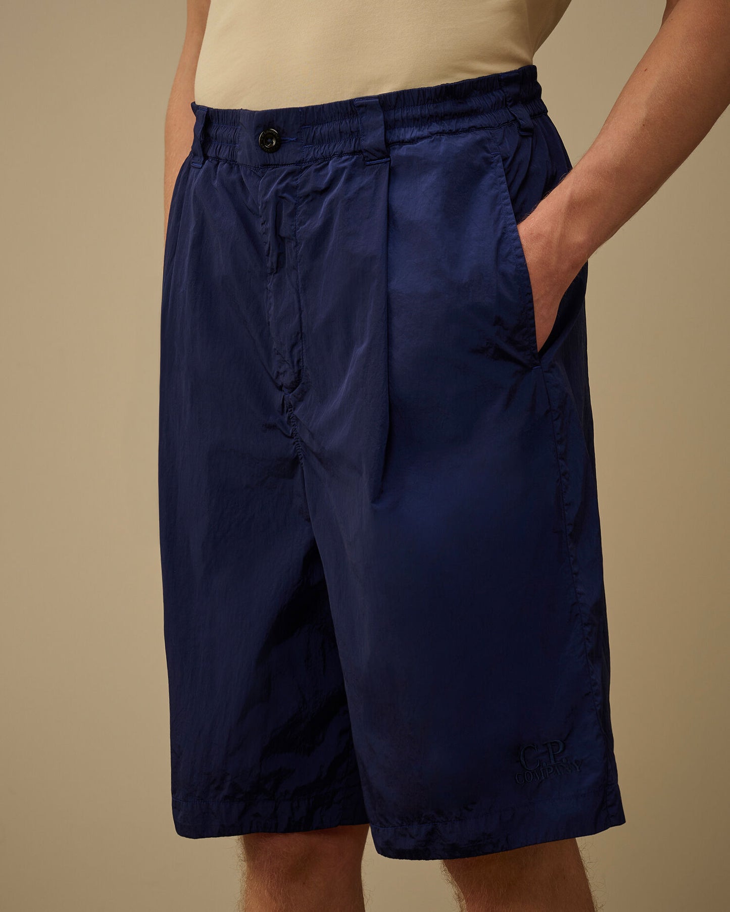 Chrome-R Boxy Pinces Shorts, BLUEPRINT