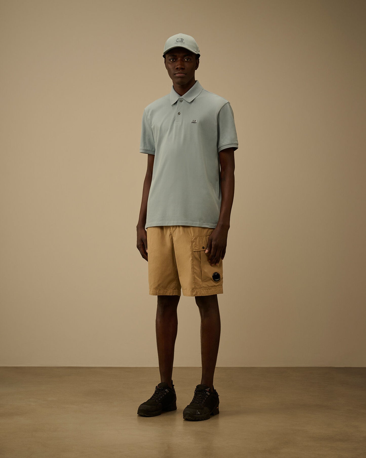 Stretch Piquet Short Sleeve Point Collar Polo, SILVER BLUE