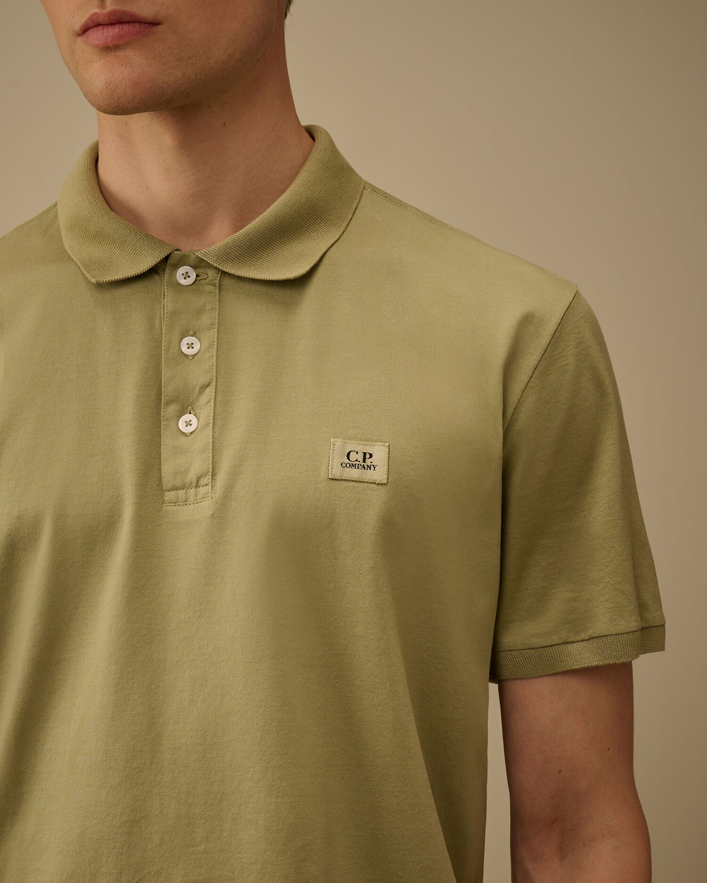 70/2 Mercerized Jersey Gasato Short Sleeve Polo, MOSS GRAY - GREEN