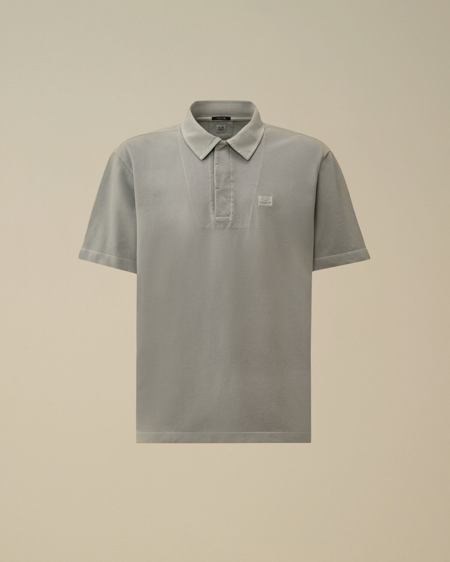 24/1 Piquet Button Short Sleeve Polo, SILVER BLUE