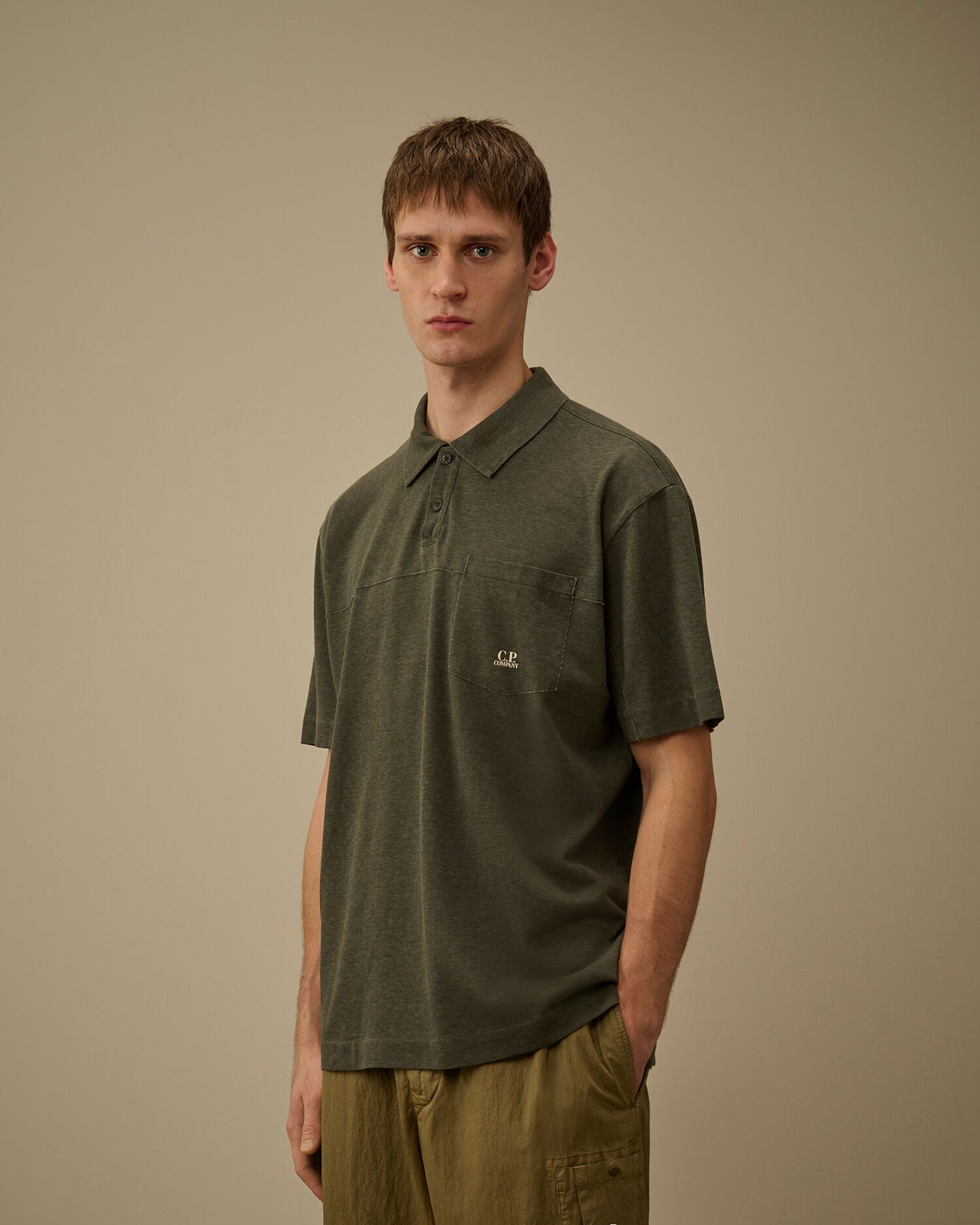 20/1 Jersey Plated Polo, GUNMETAL - GREY