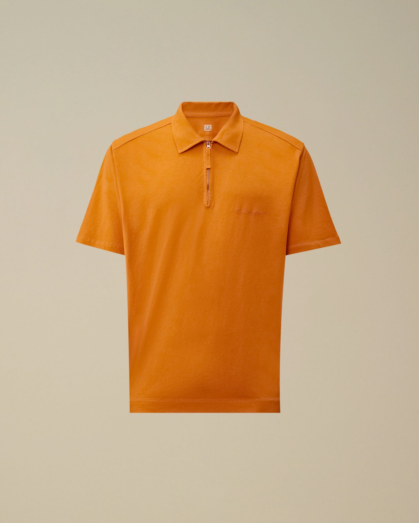 1020 Jersey Short Sleeve Half Zip Polo, DESERT SUN - ORANGE