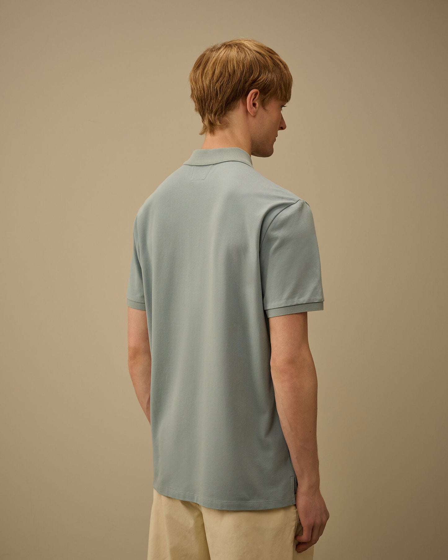 Stretch Piquet Short Sleeve Polo, SILVER BLUE
