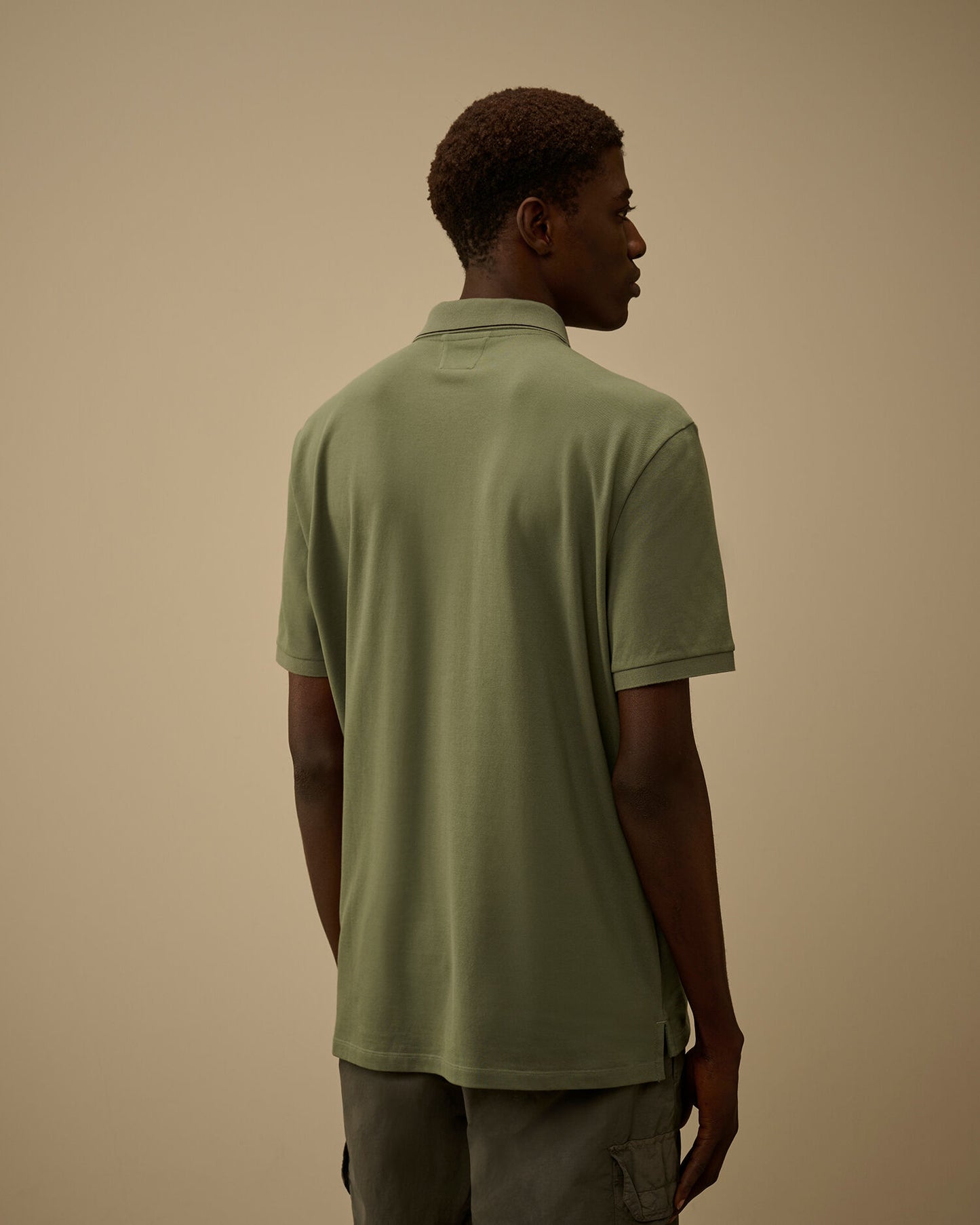 Stretch Piquet Short Sleeve Logo Polo, LAUREL WREATH - GREEN