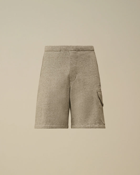 Diagonal Raised Fleece Cargo Sweatshorts, GREYSTONE MELANGE