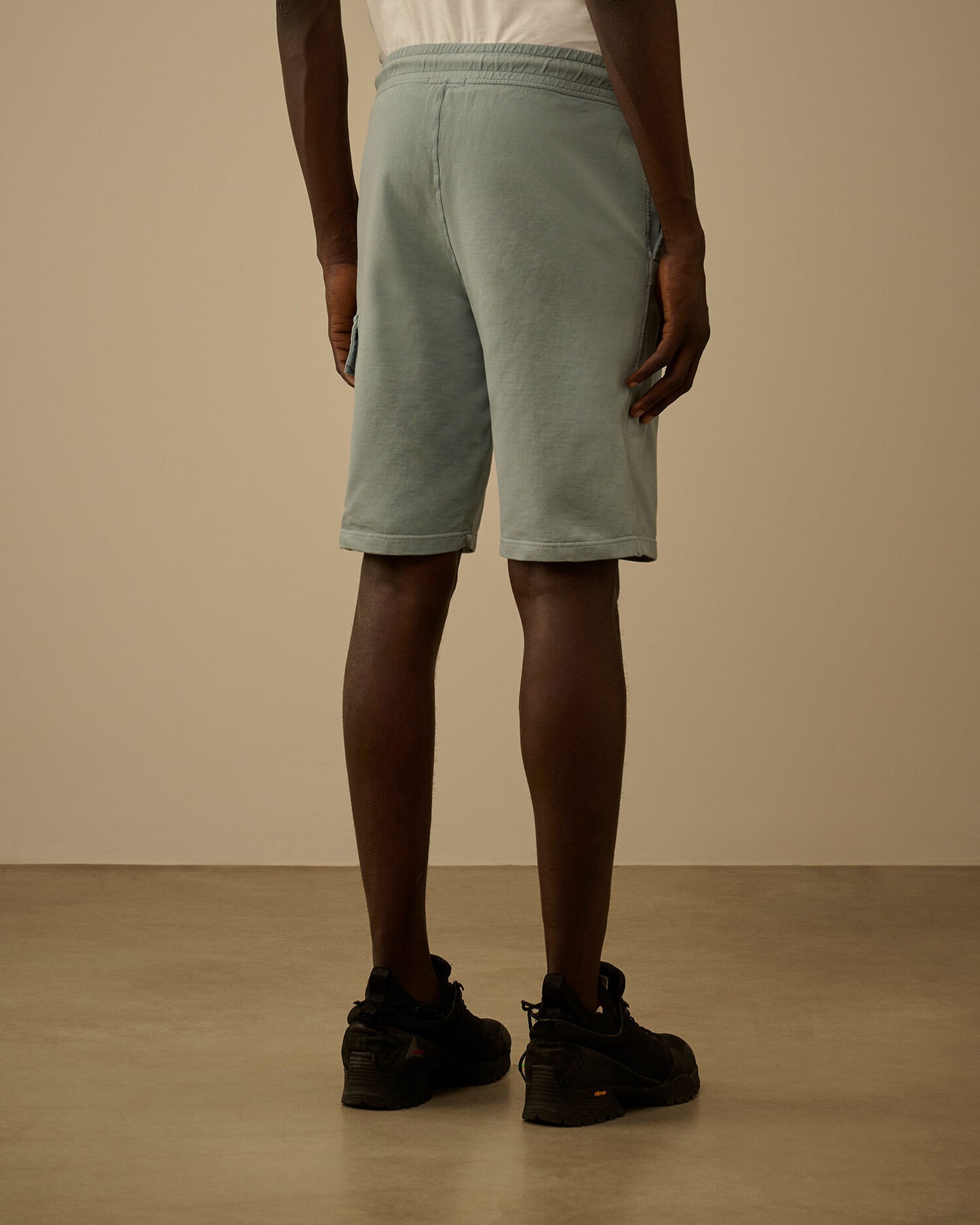 Light Fleece Cargo Lens Sweatshorts, SILVER BLUE