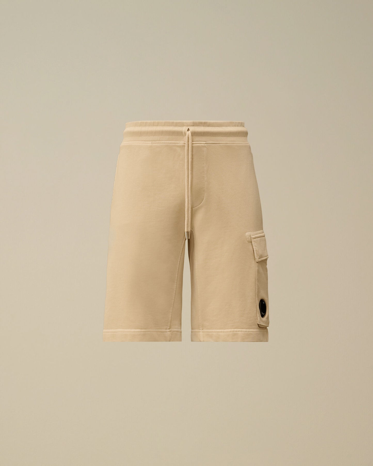 Cotton Diagonal Fleece Cargo Sweatshorts, FROZEN DEW - WHITE