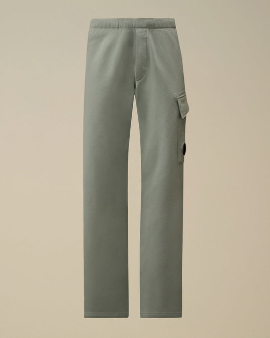 Diagonal Raised Fleece Cargo Sweatpants, SILVER BLUE