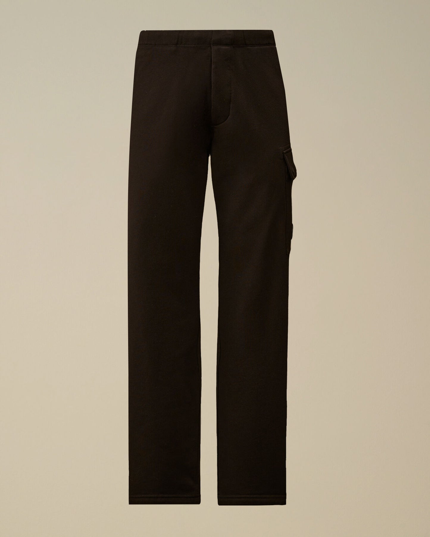Diagonal Raised Fleece Cargo Sweatpants, BLACK