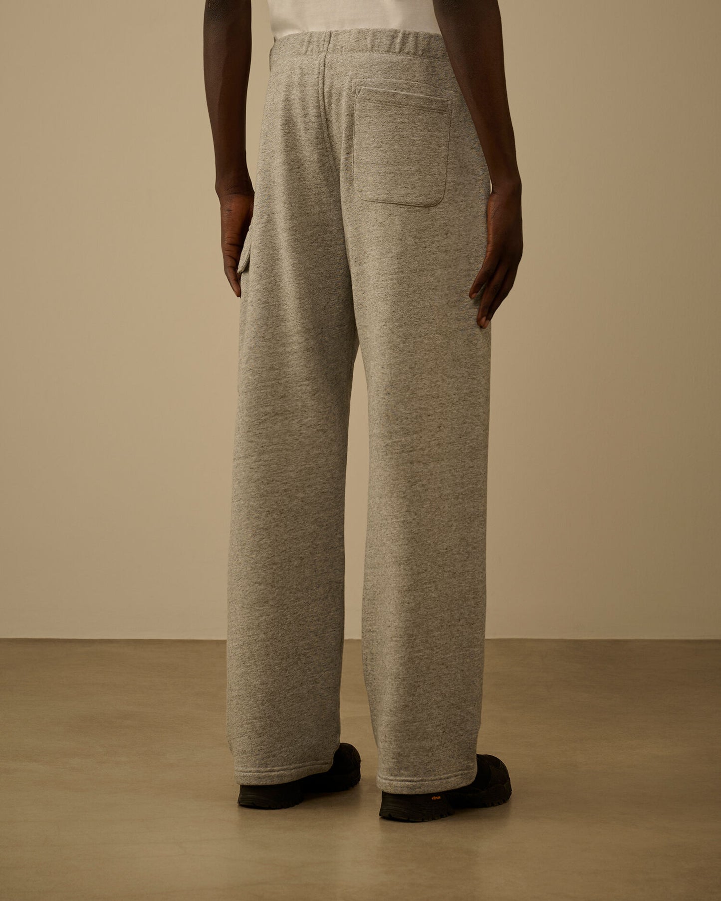 Diagonal Raised Fleece Cargo Sweatpants, GREYSTONE MELANGE