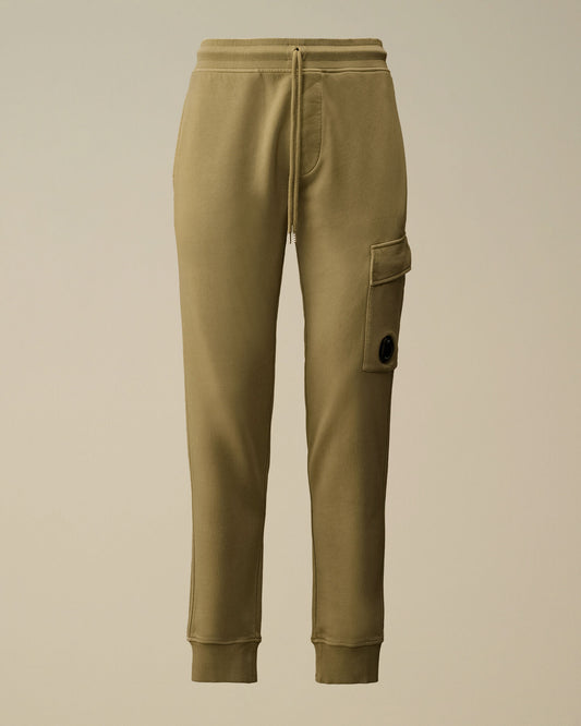 Cotton Diagonal Fleece Cargo Lens Sweatpants, MOSS GRAY - GREEN