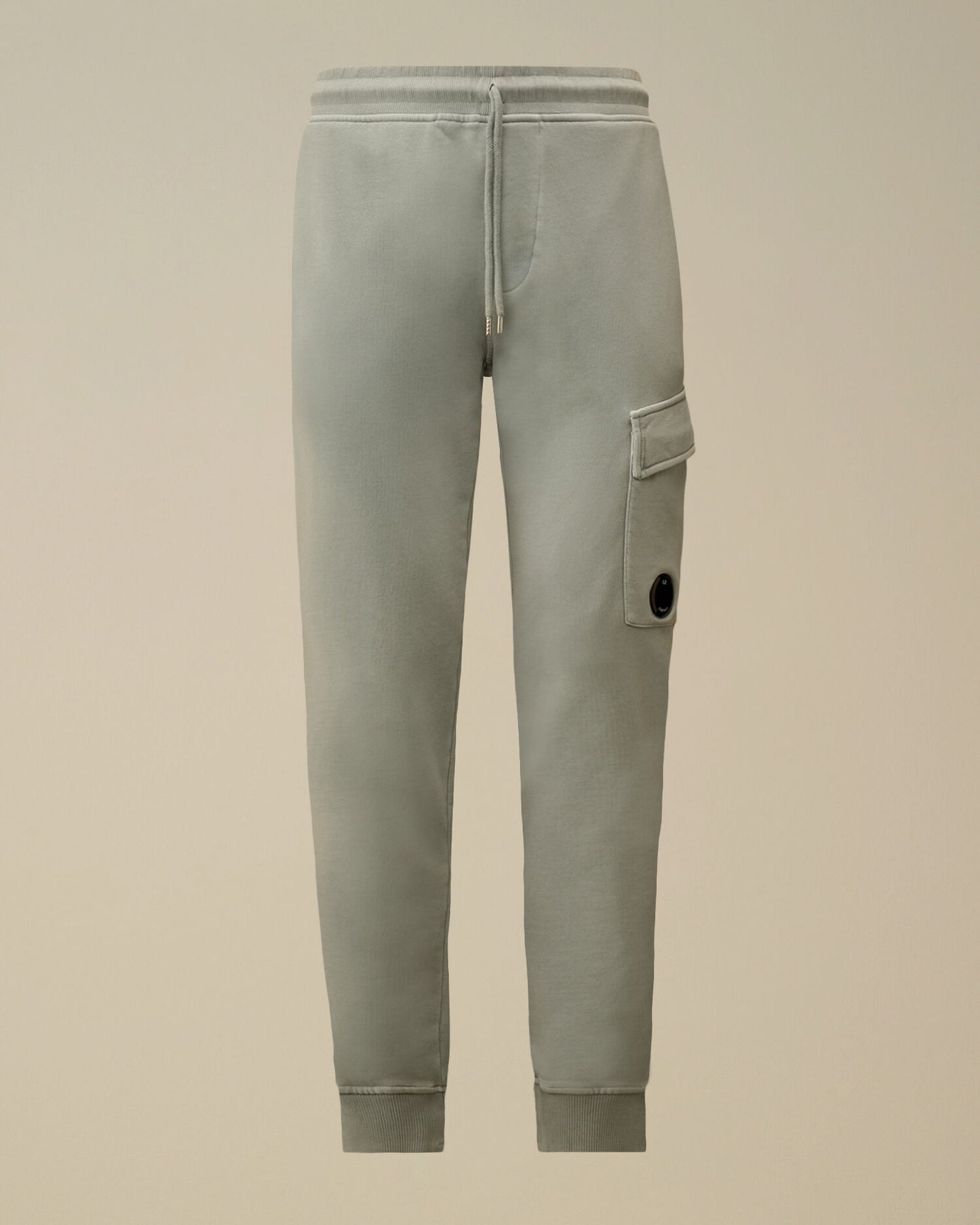 Cotton Diagonal Fleece Cargo Lens Sweatpants, SILVER BLUE