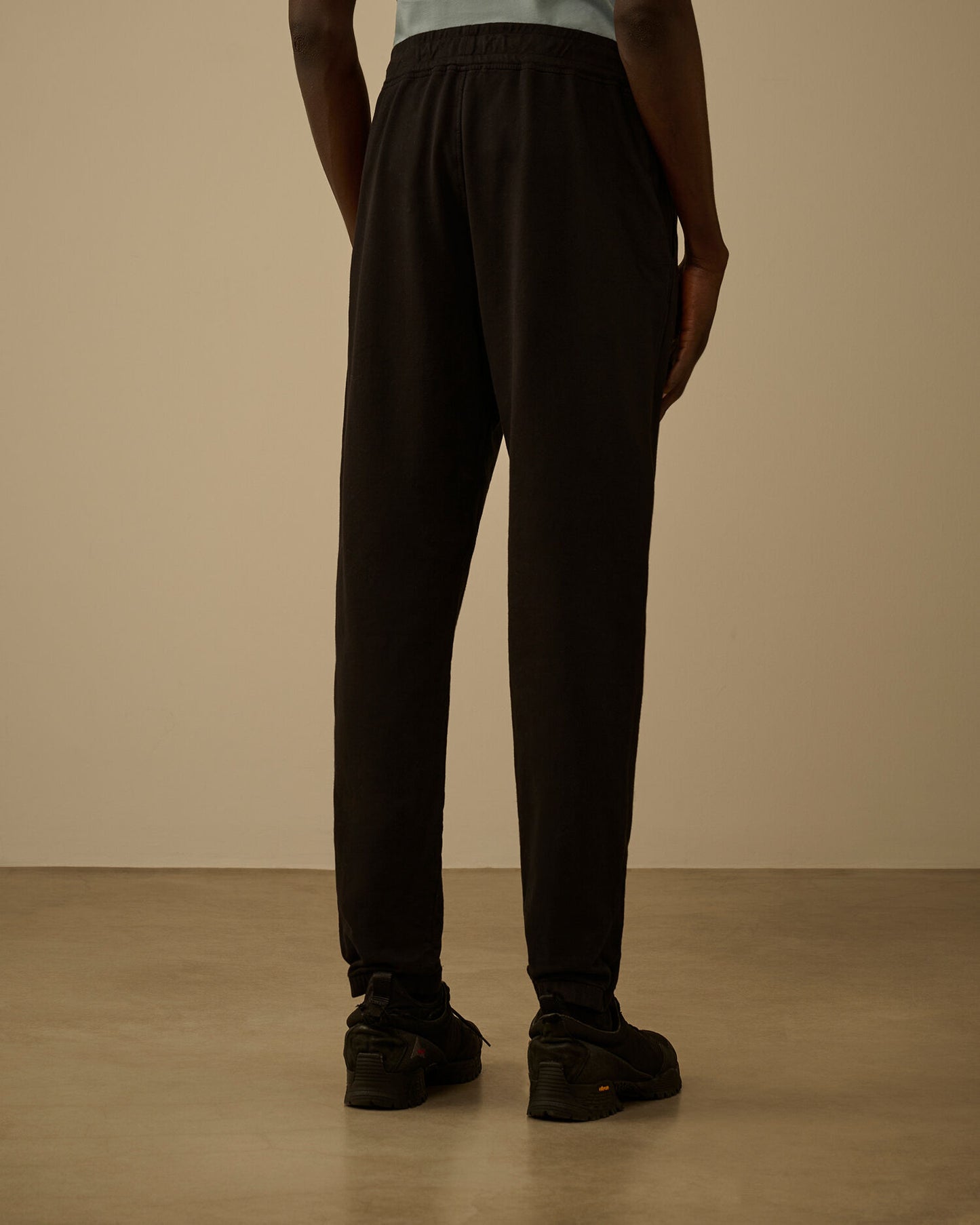 Light Fleece Lens Sweatpants, BLACK