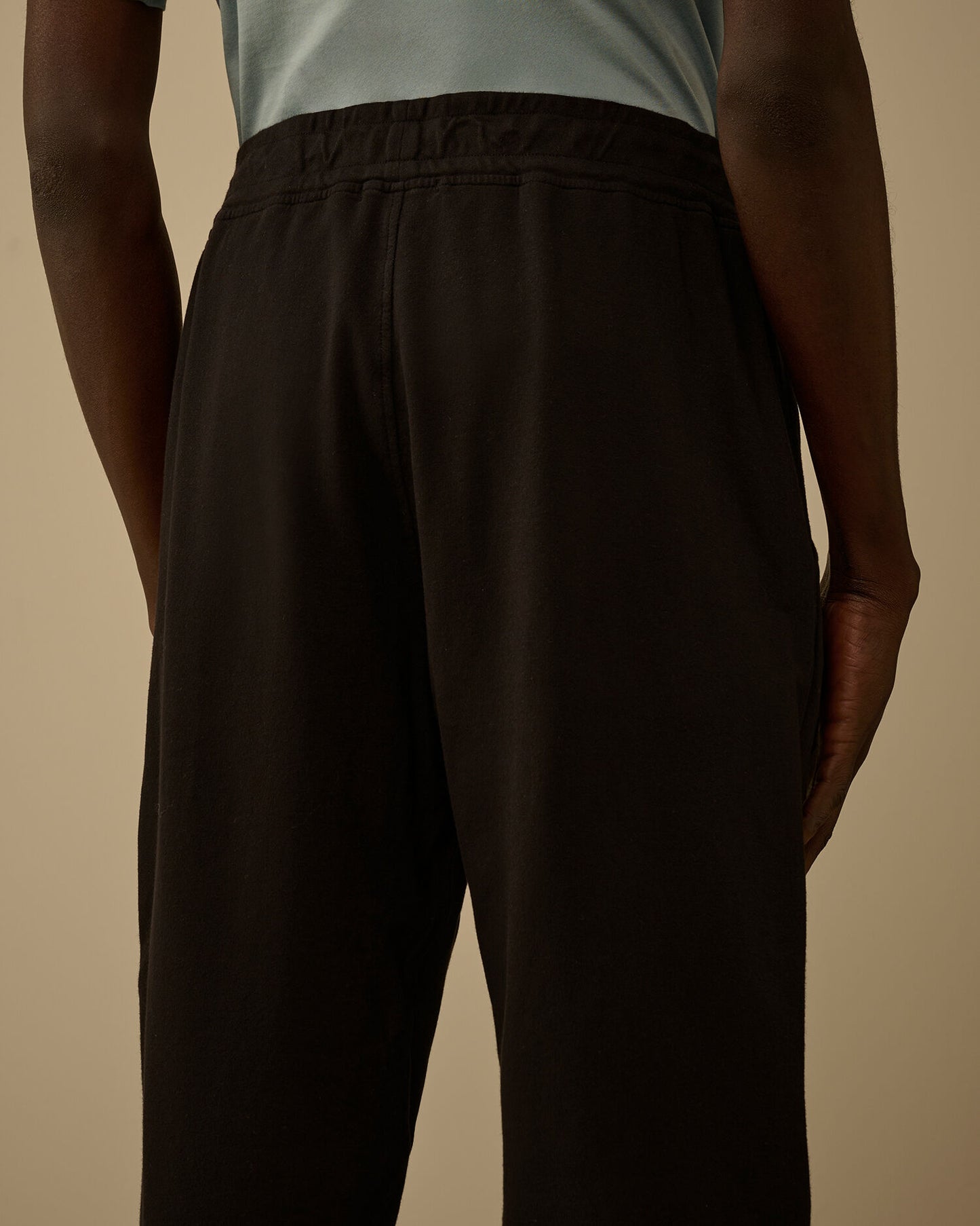 Light Fleece Lens Sweatpants, BLACK