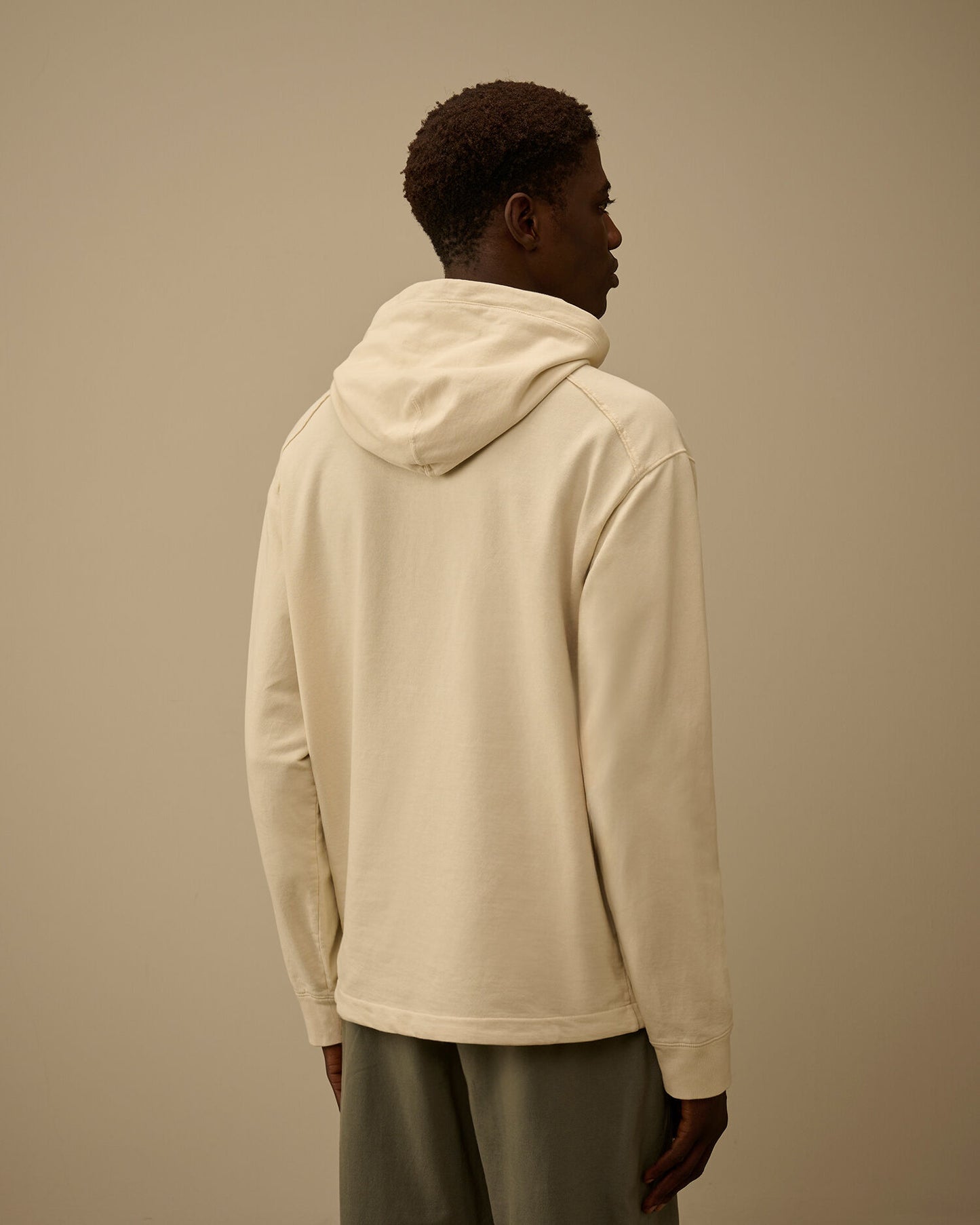 Light Fleece Half Zip Lens Sweatshirt, FROZEN DEW - WHITE