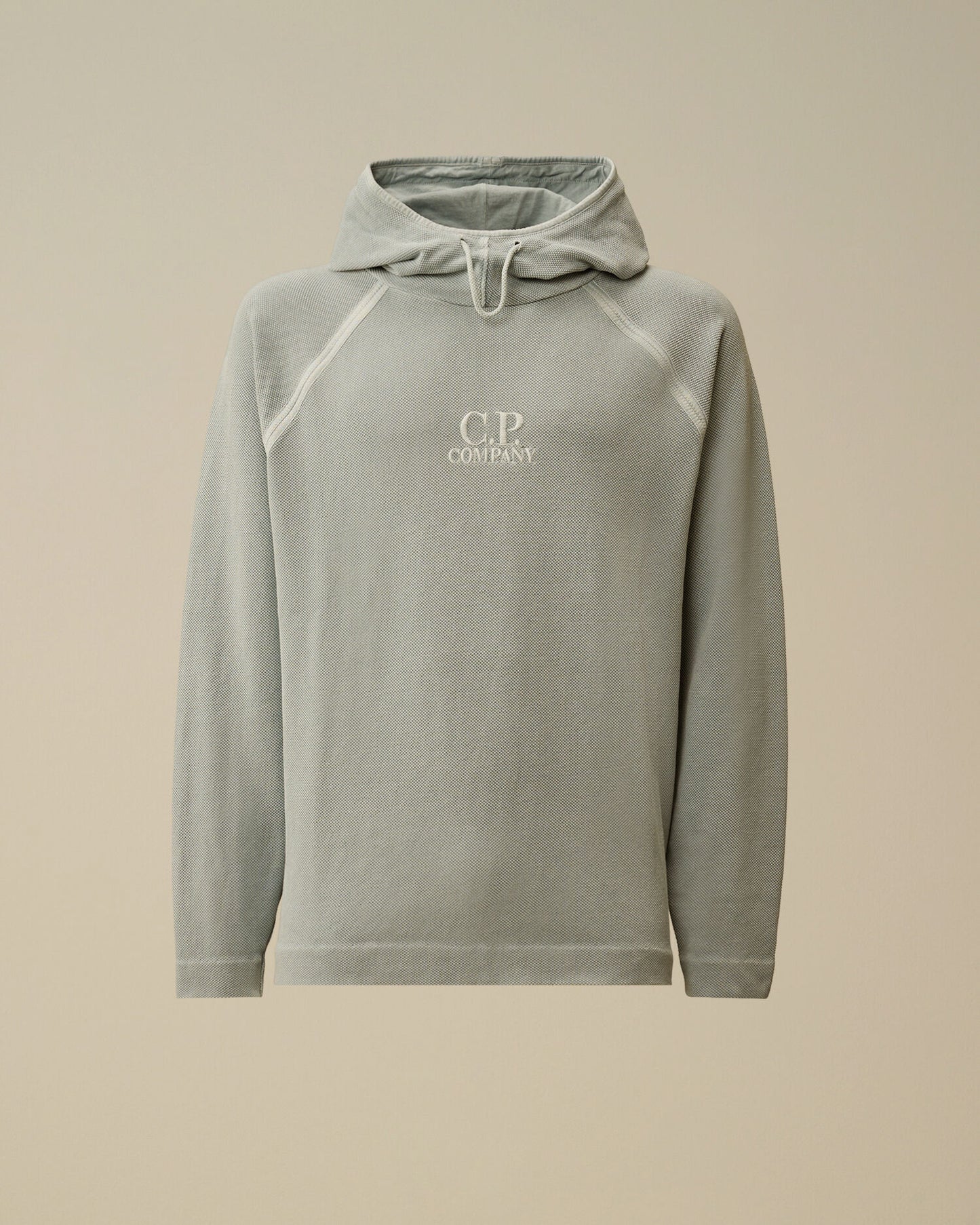 Heavy Piquet Hooded Sweatshirt, SILVER BLUE