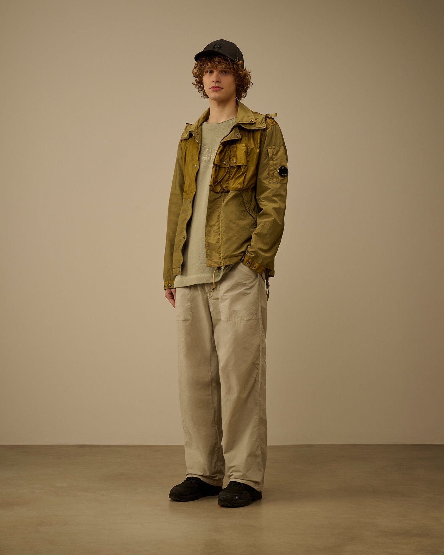 Heavy Piquet Pigment Dyed Mockneck Sweatshirt, MOSS GRAY - GREEN
