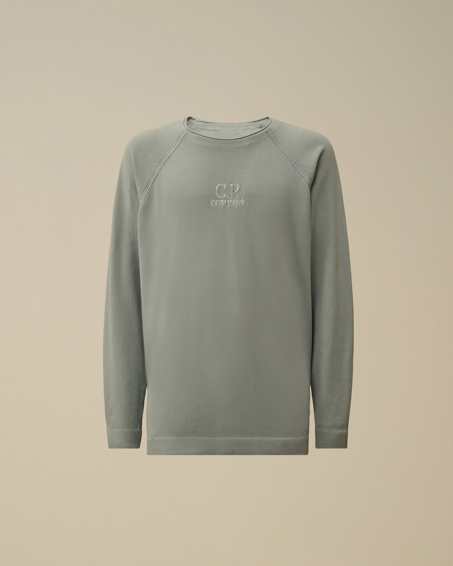 Heavy Piquet Pigment Dyed Mockneck Sweatshirt, SILVER BLUE
