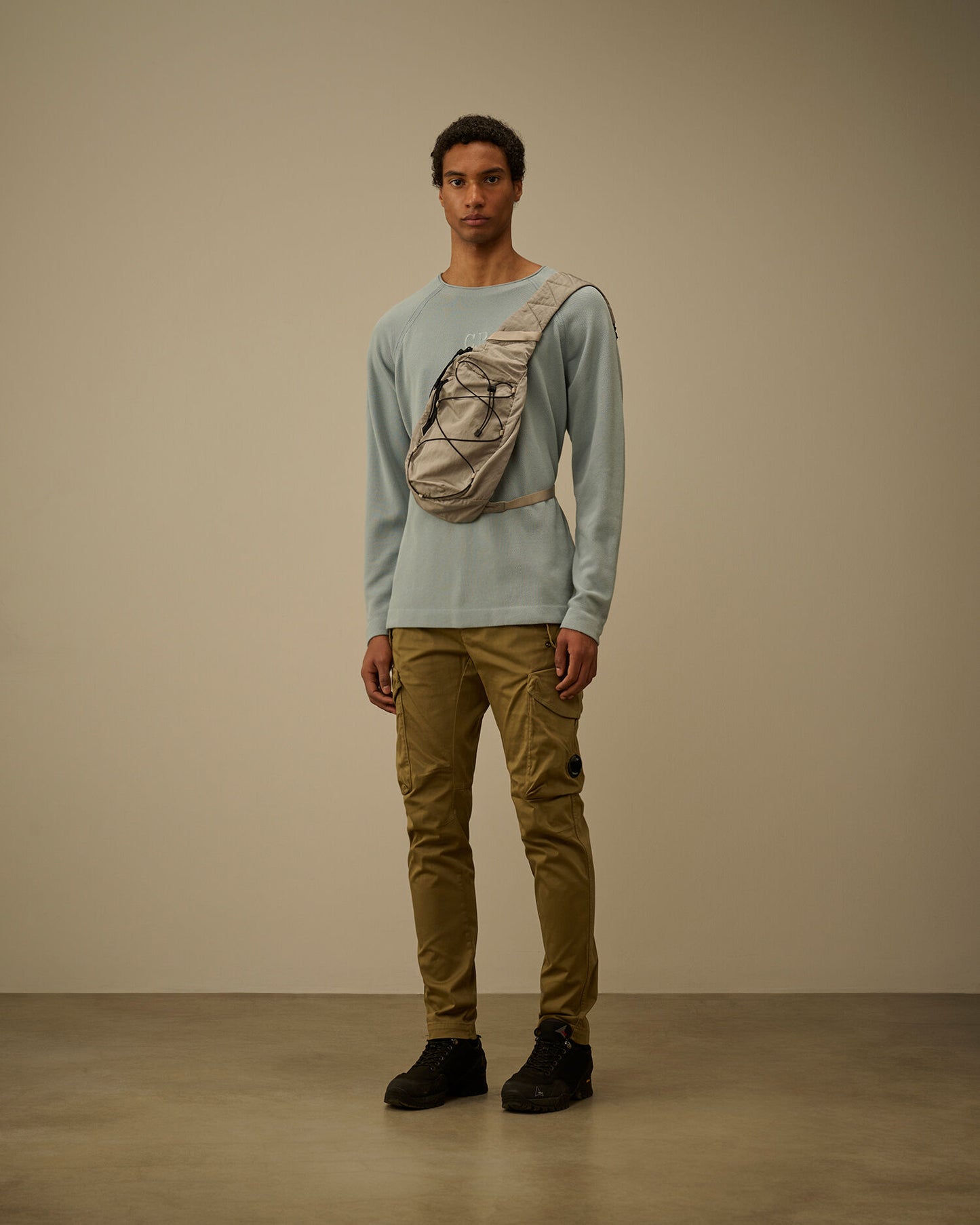 Heavy Piquet Pigment Dyed Mockneck Sweatshirt, SILVER BLUE