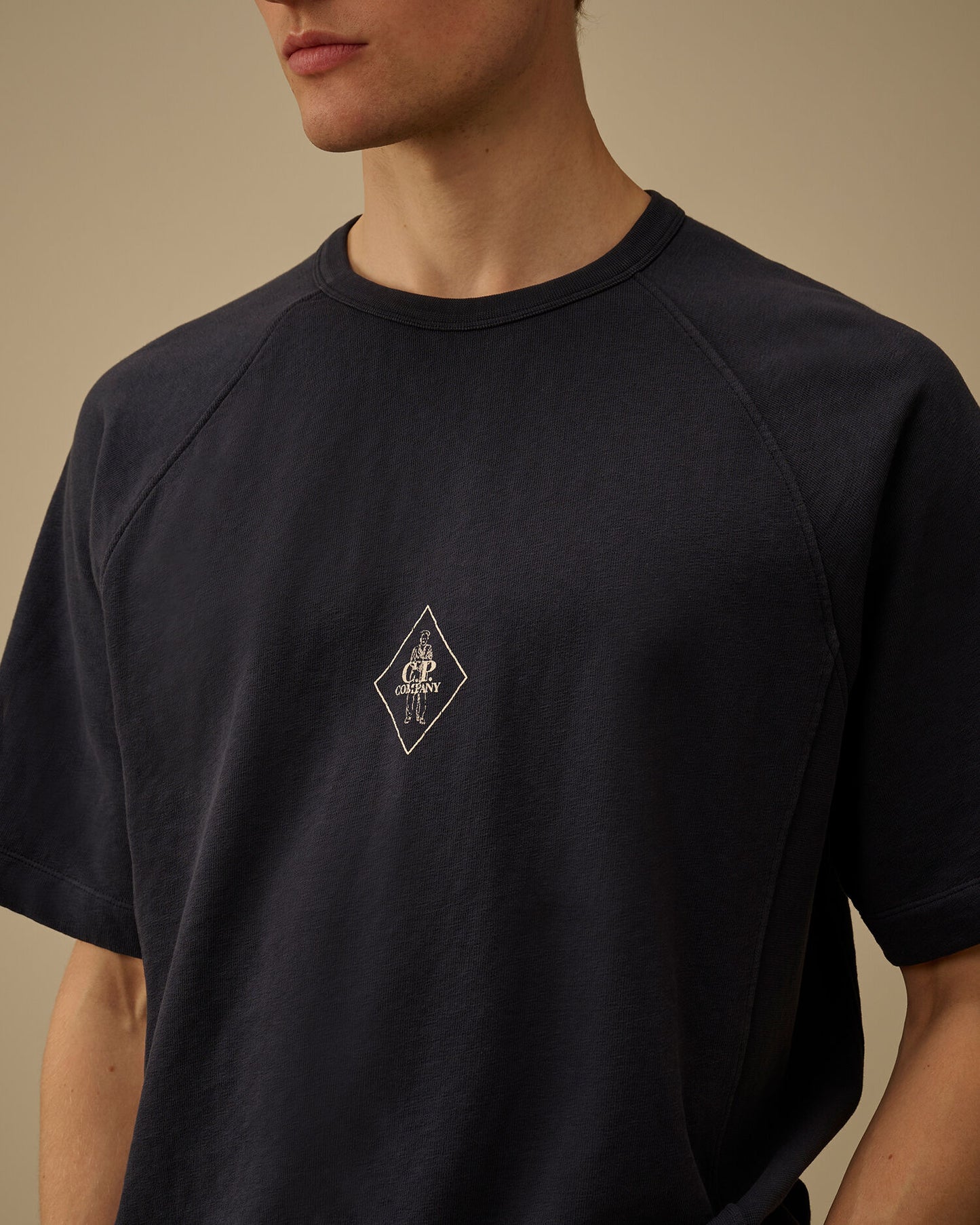 Malfilè Fleece Short Sleeve Sweatshirt, MIDNIGHT NAVY - BLUE