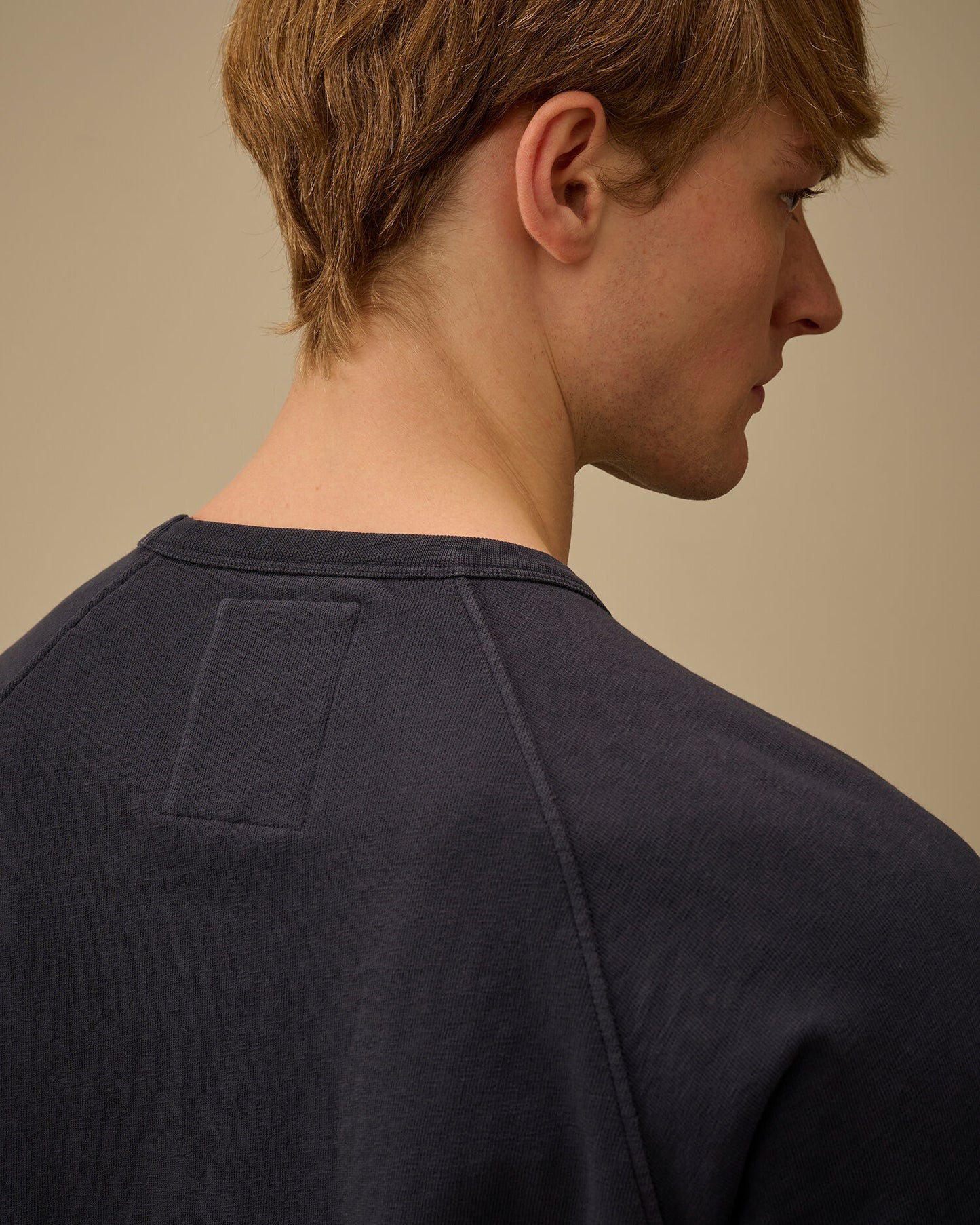 Malfilè Fleece Short Sleeve Sweatshirt, MIDNIGHT NAVY - BLUE
