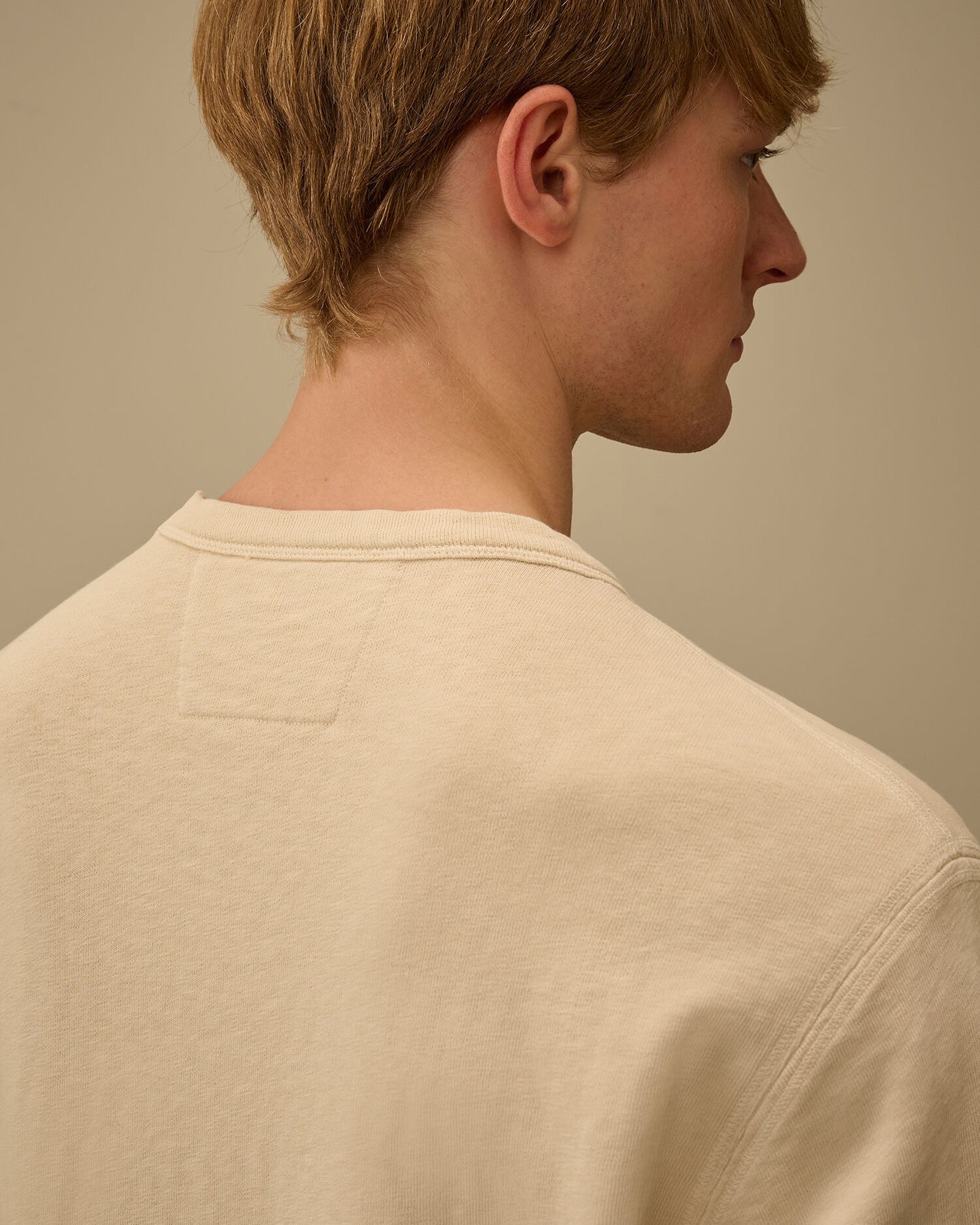 Malfilè Fleece Lens Crewneck Sweatshirt, FROZEN DEW - WHITE