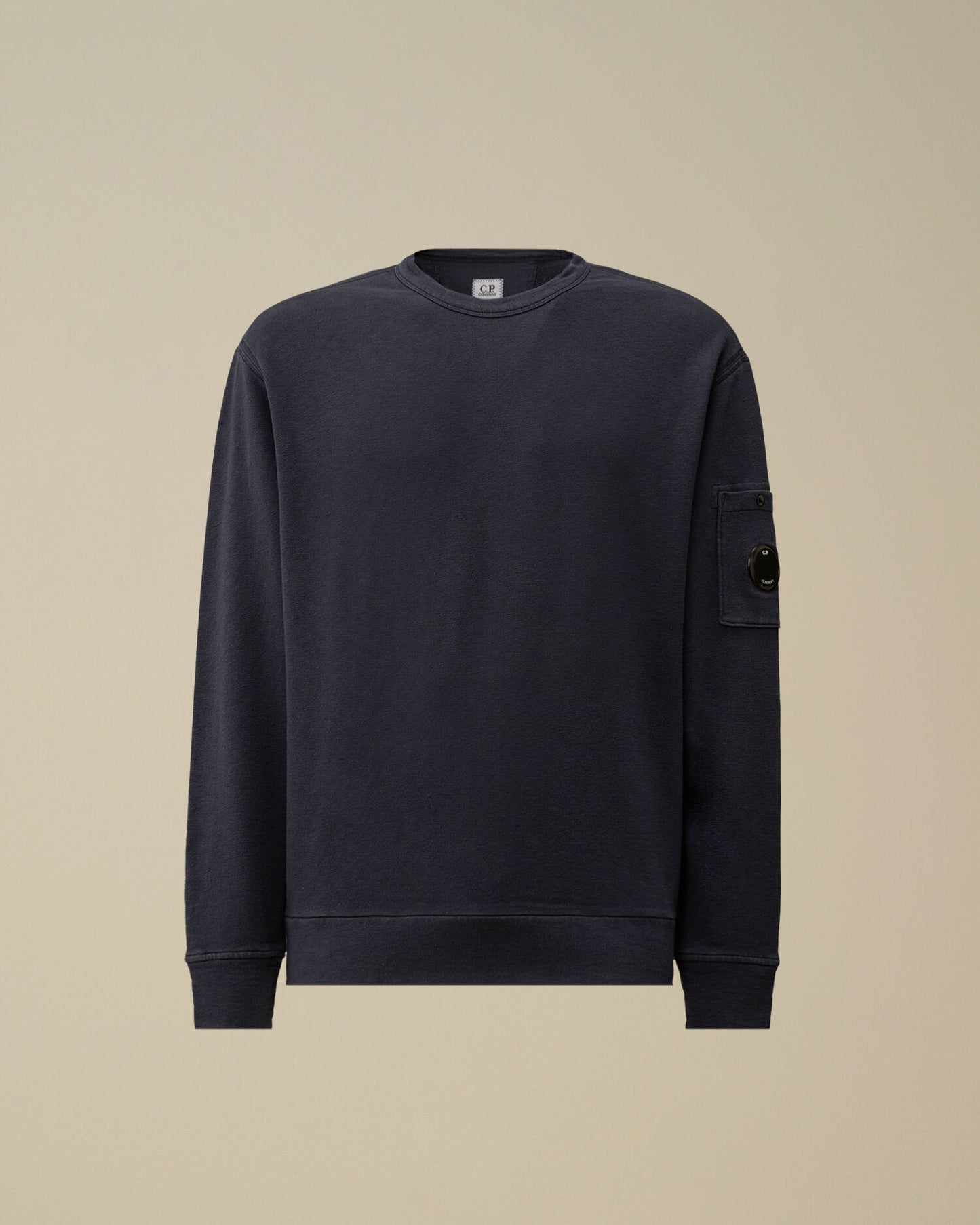 Malfilè Fleece Lens Crewneck Sweatshirt, MIDNIGHT NAVY - BLUE