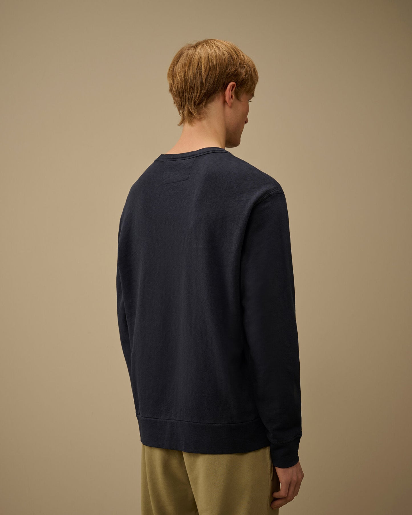Malfilè Fleece Lens Crewneck Sweatshirt, MIDNIGHT NAVY - BLUE