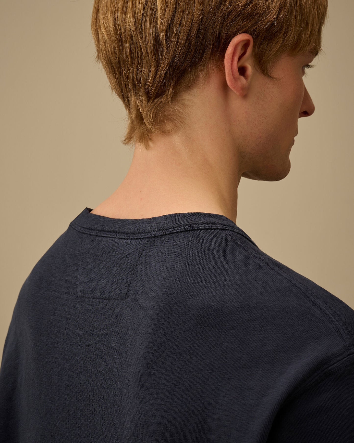 Malfilè Fleece Lens Crewneck Sweatshirt, MIDNIGHT NAVY - BLUE