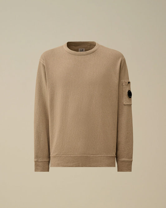 Malfilè Fleece Lens Crewneck Sweatshirt, DOVE - GREY