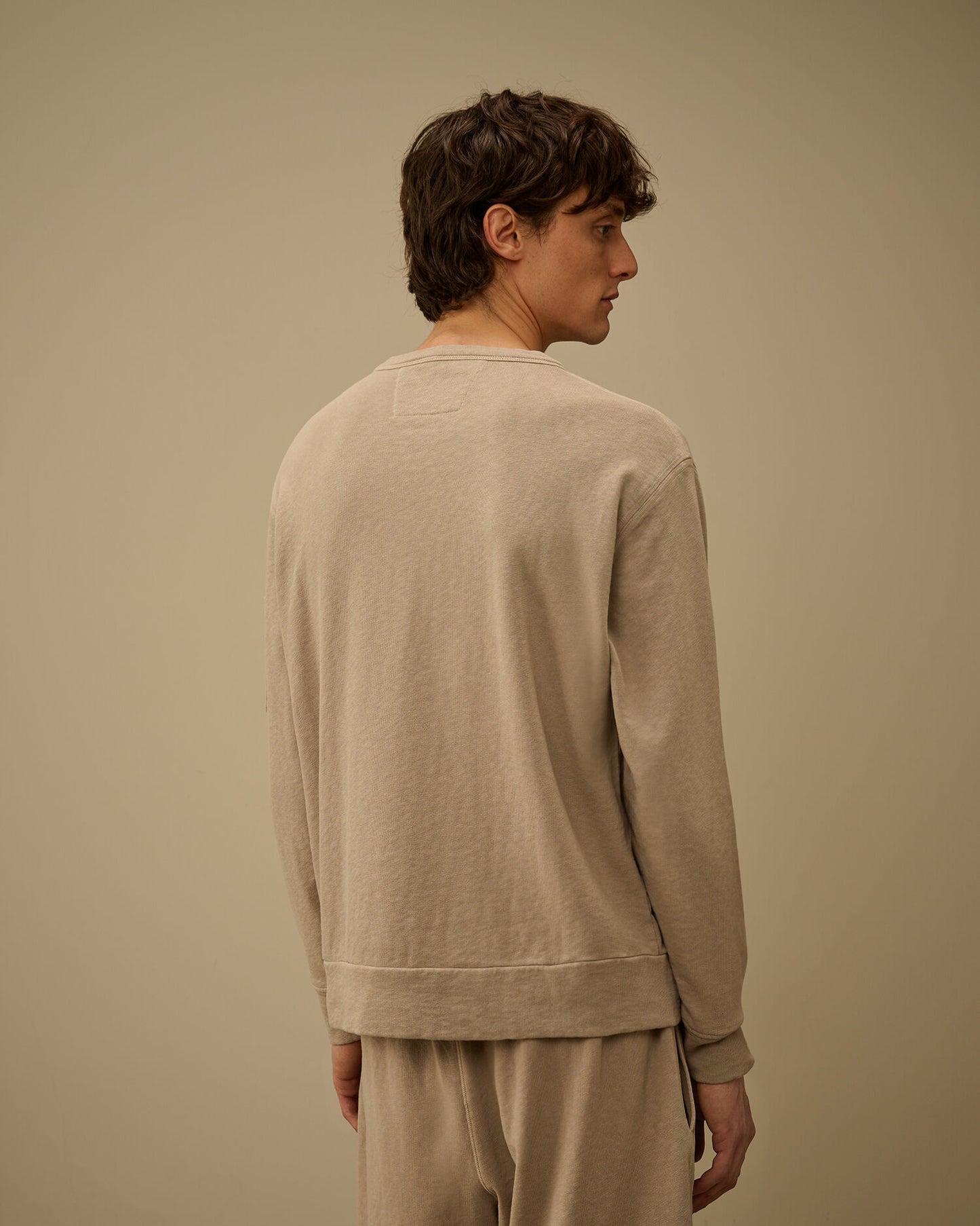 Malfilè Fleece Lens Crewneck Sweatshirt, DOVE - GREY