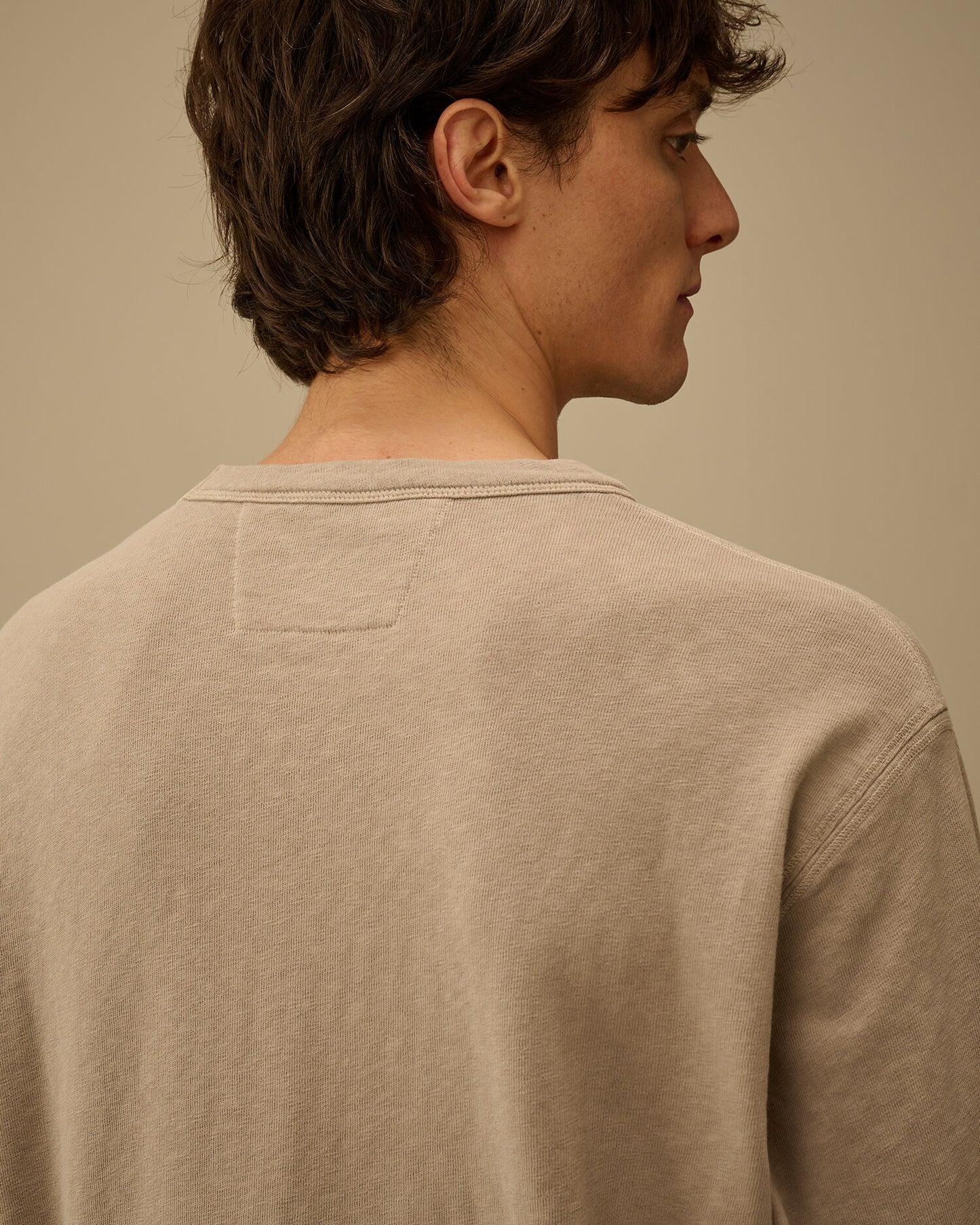 Malfilè Fleece Lens Crewneck Sweatshirt, DOVE - GREY
