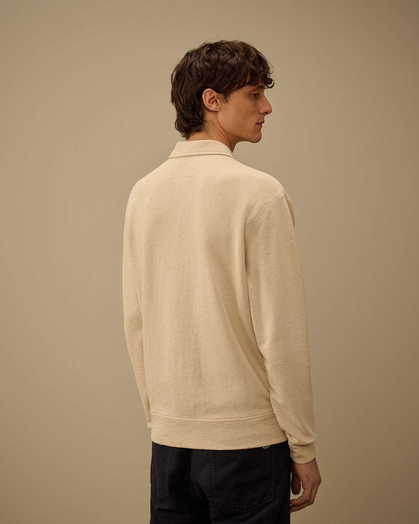 Malfilè Fleece Lens Half Zip Sweatshirt, FROZEN DEW - WHITE