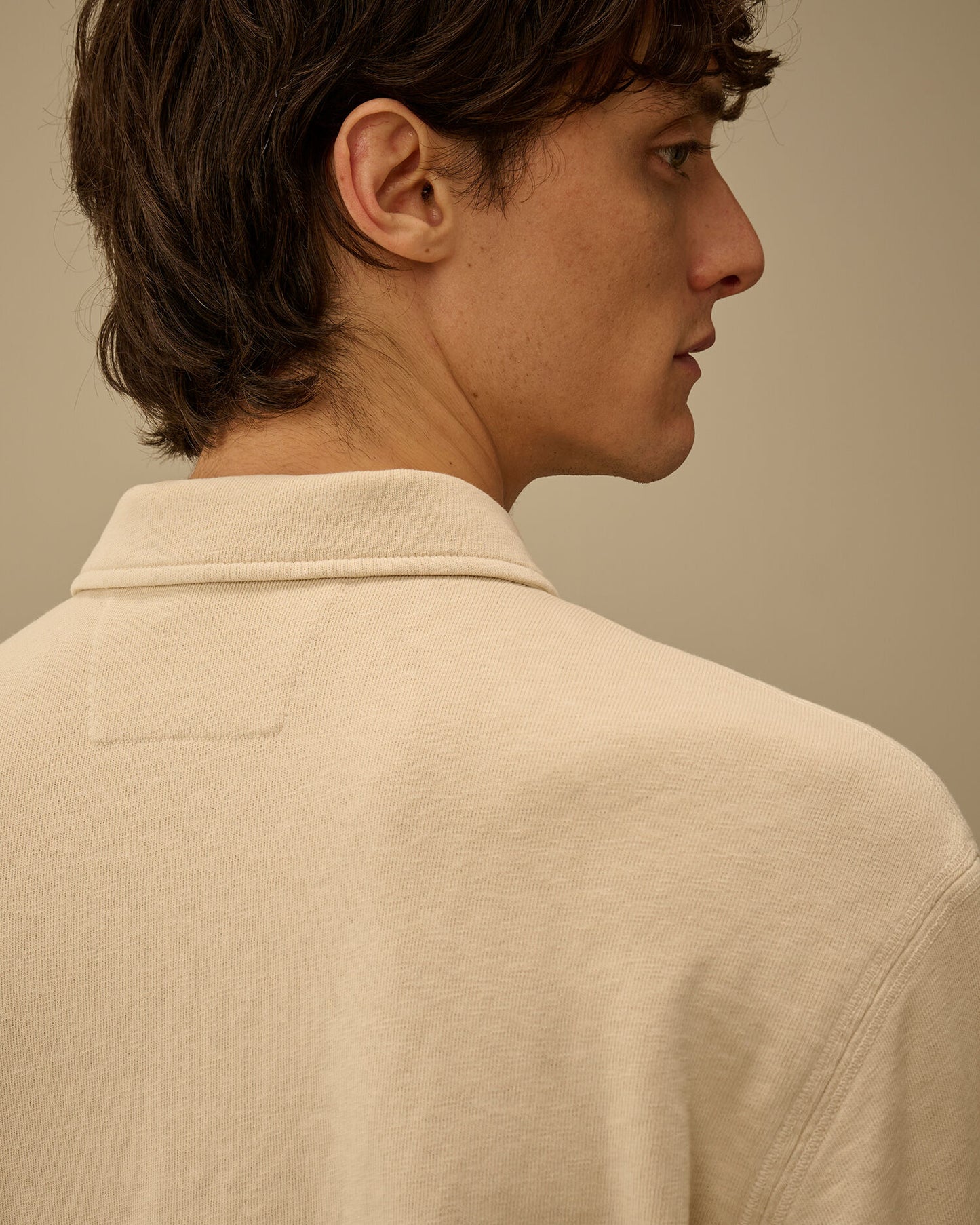 Malfilè Fleece Lens Half Zip Sweatshirt, FROZEN DEW - WHITE