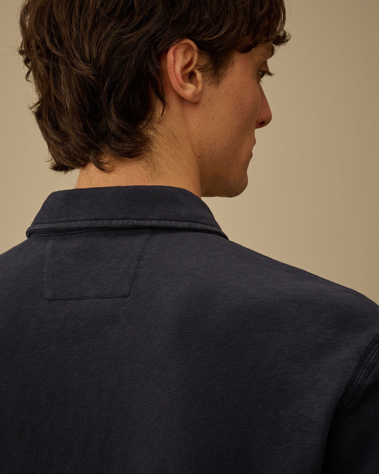 Malfilè Fleece Lens Half Zip Sweatshirt, MIDNIGHT NAVY - BLUE