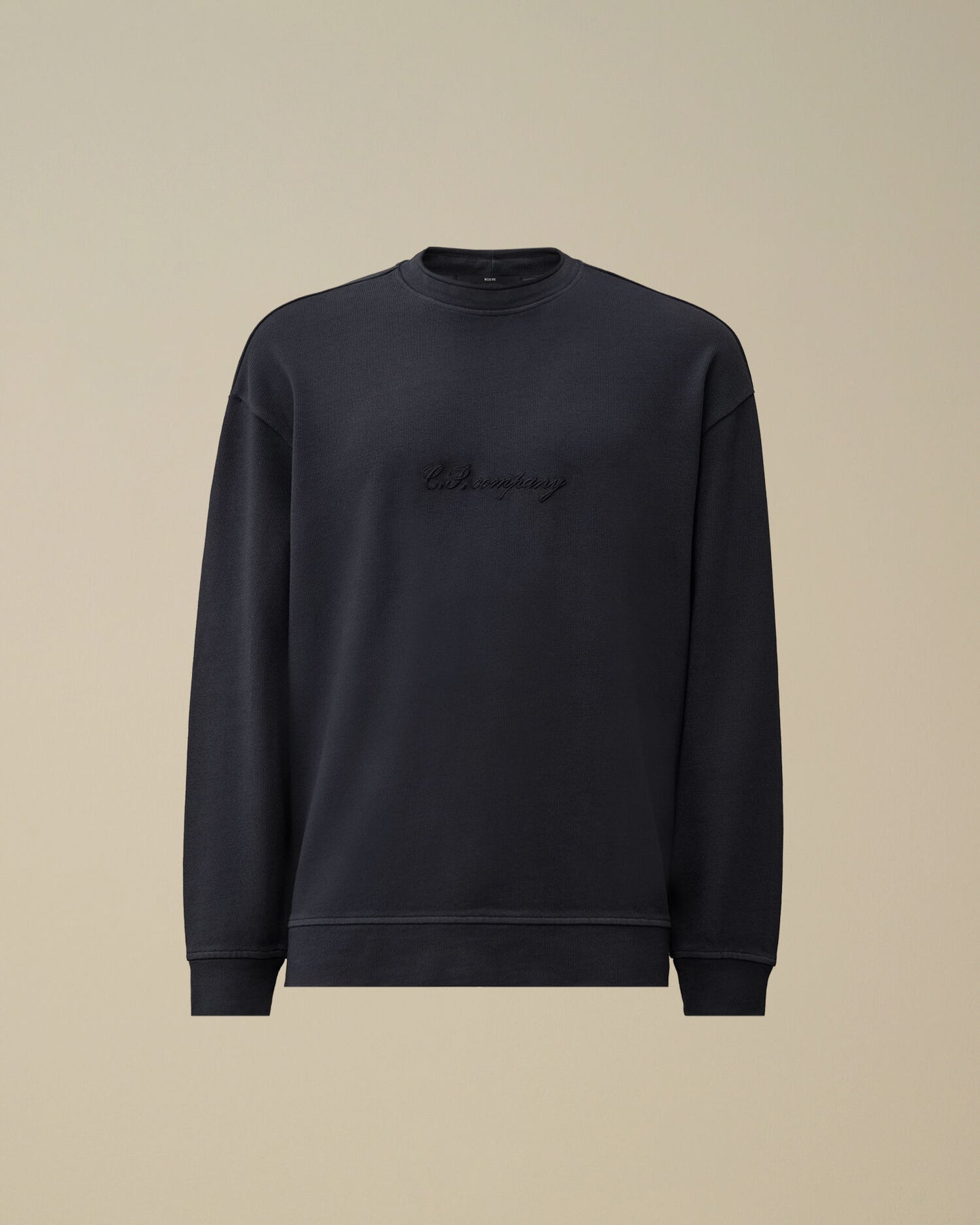 Combed Jersey 10/2 Boxy Mockneck Sweatshirt, MIDNIGHT NAVY - BLUE